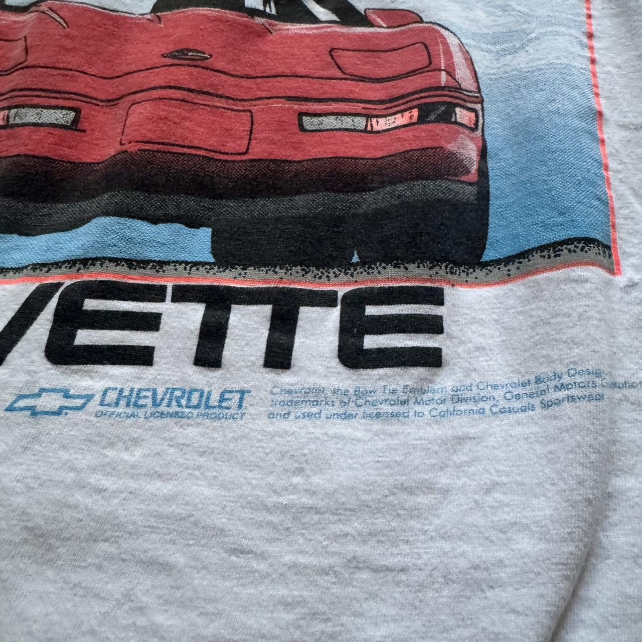 Vintage Vintage 90s Single Stitched Corvette Graphic T-shirt Size US L / EU 52-54 / 3 - 5 Thumbnail
