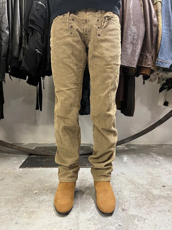 Dolce & Gabbana × Vintage AW2006 Dolce & Gabbana Brown Utility Studded Pants Size US 32 / EU 48 - 2 Thumbnail