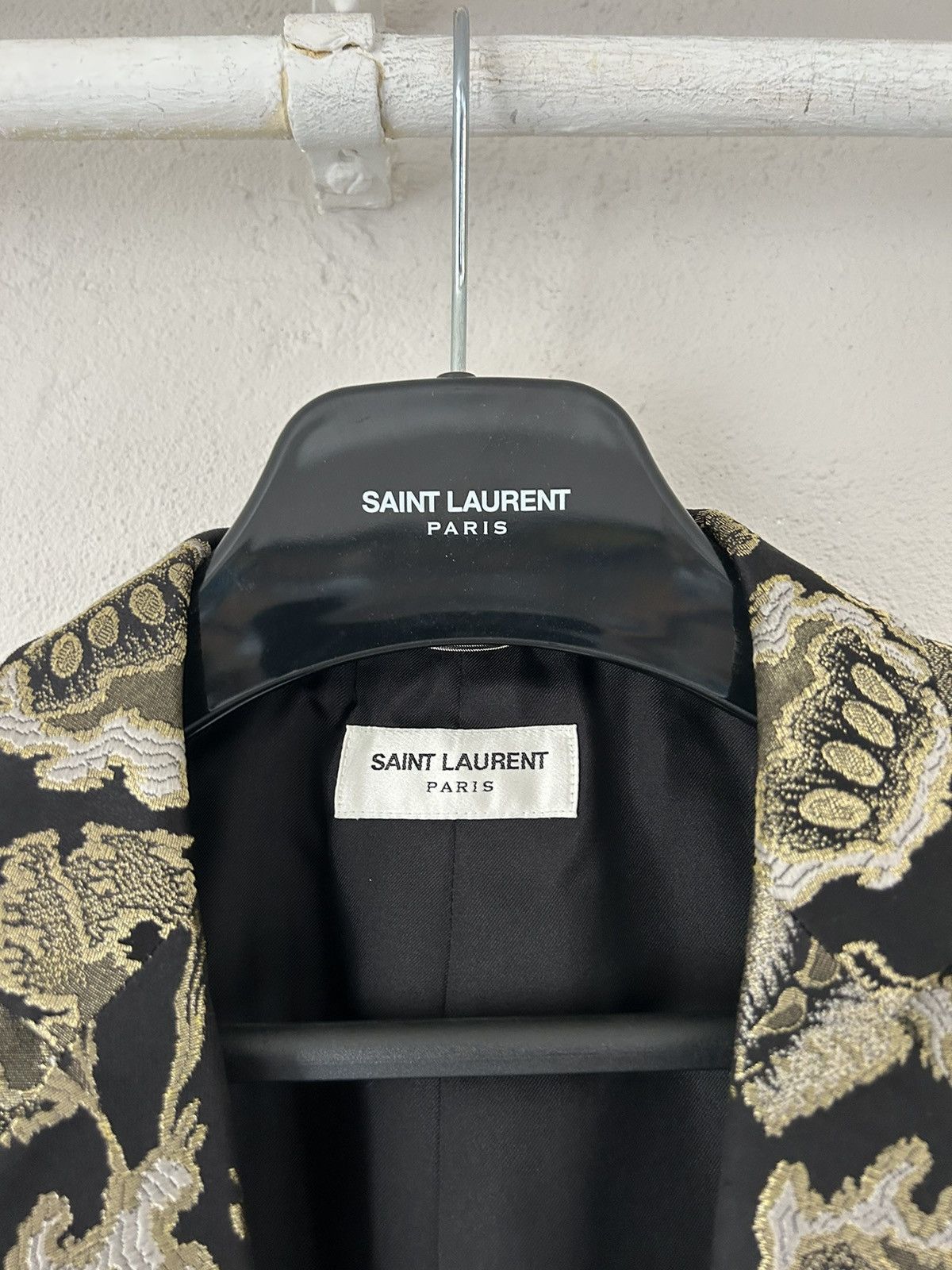 Saint Laurent Paris SS18 Floral Embroidered Blazer Jacket Size US S / EU 44-46 / 1 - 6 Thumbnail