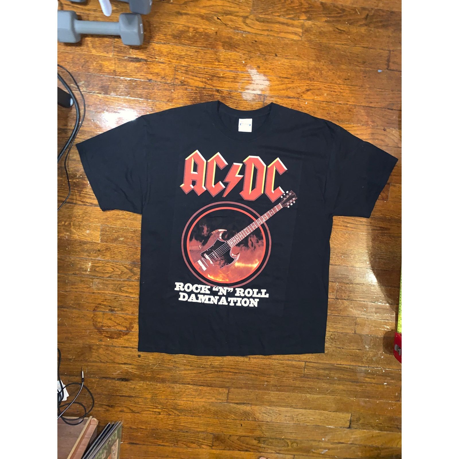 Band Tees × Other ACDC Rock N Roll Damnation T Shirt XL Black Band Tee Size US XL / EU 56 / 4 - 2 Thumbnail