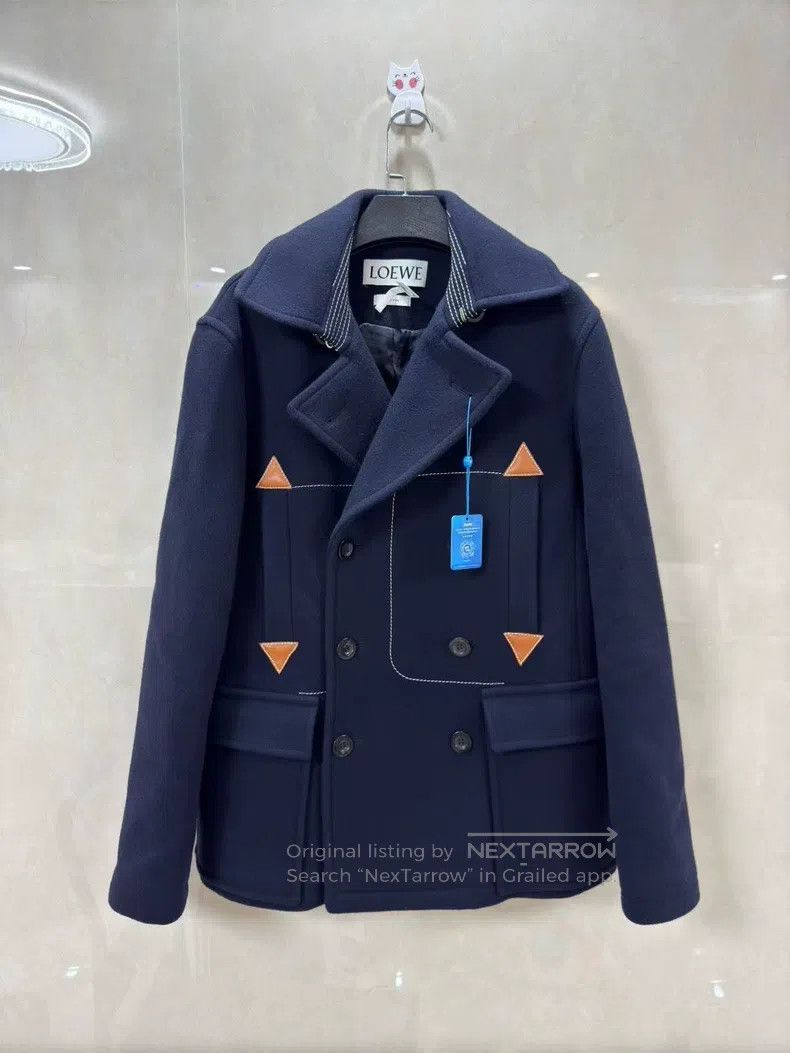 Loewe Loewe Wool and Cashmere Blend Tweed Coat Size US S / EU 44-46 / 1 - 1 Thumbnail