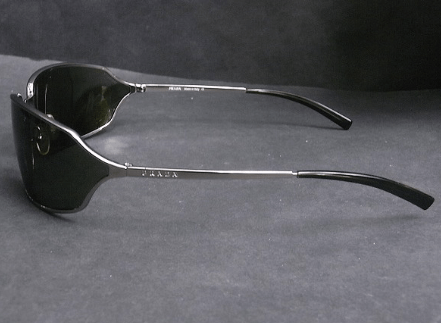 Prada × Vintage PRADA Sunglasses Rimless Sport Metal Frame Shield Wrap Size ONE SIZE - 4 Thumbnail