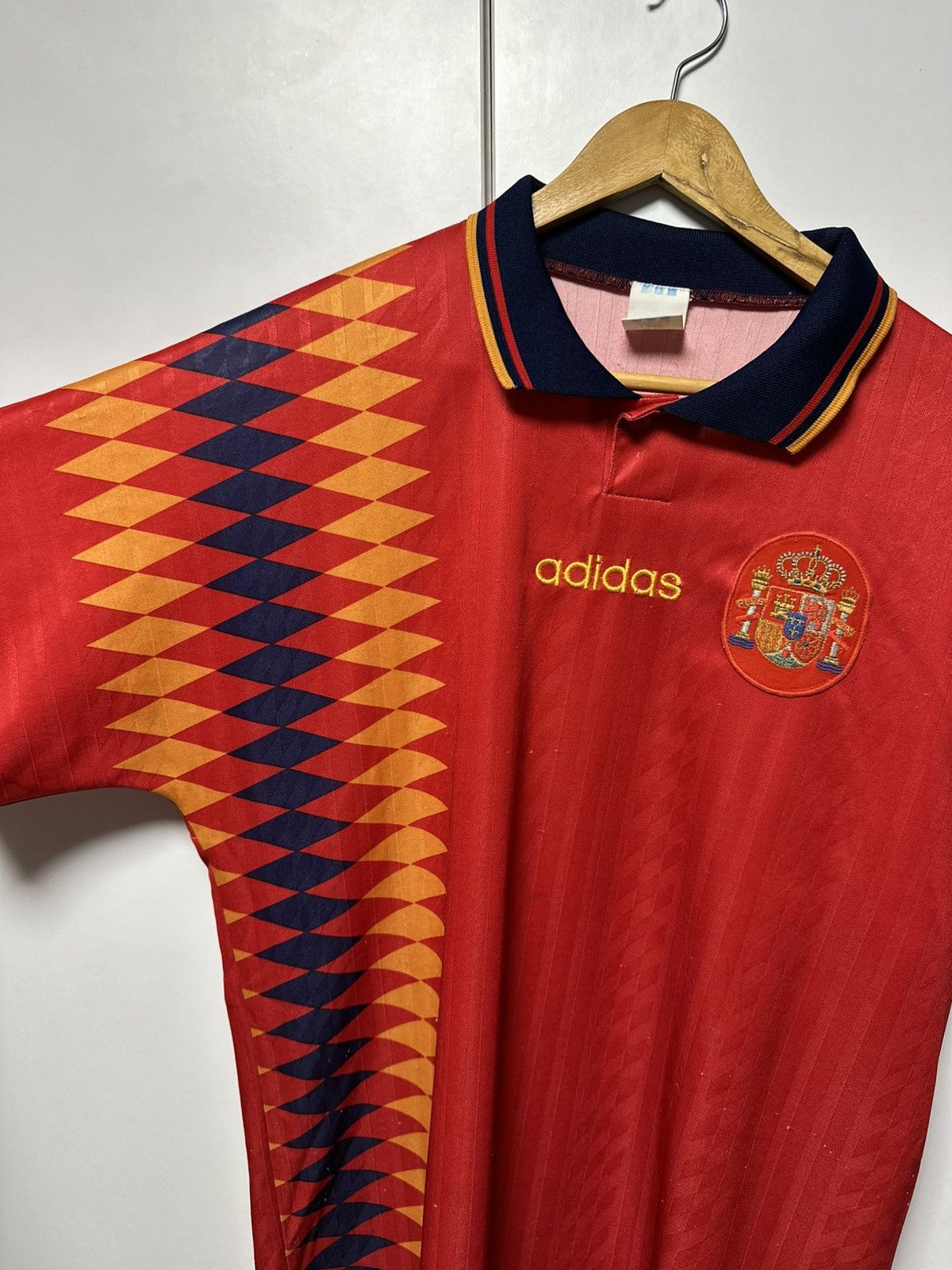Adidas Spain 1994 1996 Jersey Football Adidas Vintage Soccer Size US M / EU 48-50 / 2 - 2 Thumbnail