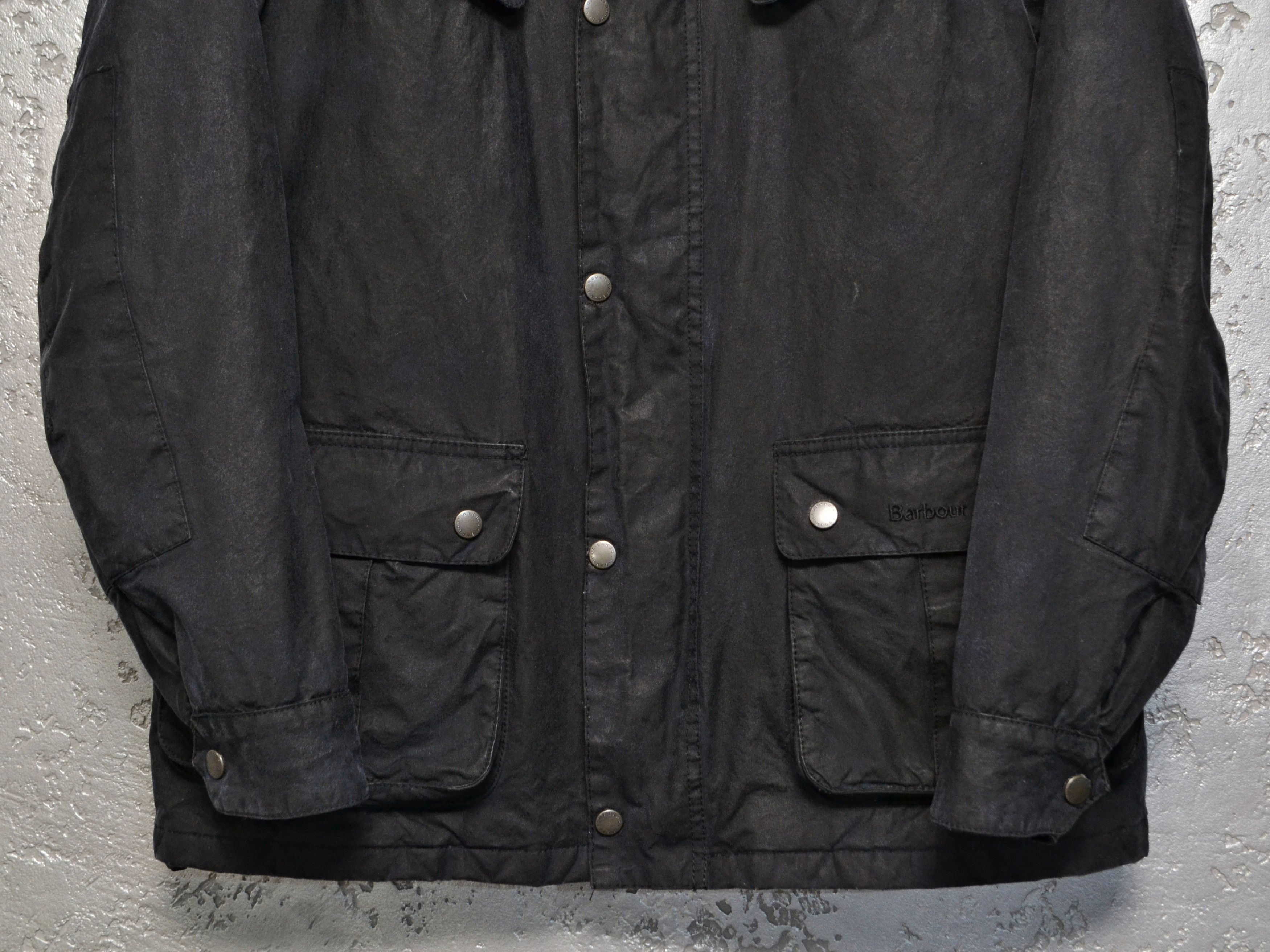 Barbour Barbour International Duke Navy Waxed Biker Jacket Size US M / EU 48-50 / 2 - 6 Thumbnail