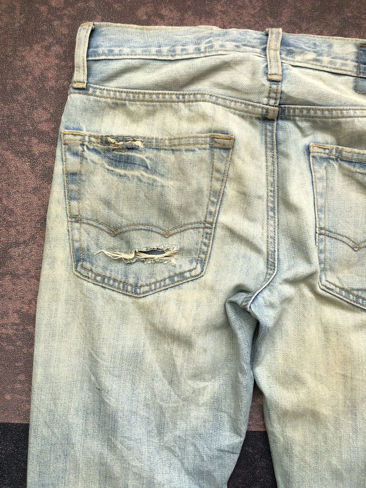 American Eagle Outfitters 💸LASTDROP💸 American Eagle Ripped Rusty Jeans Punk Style Size US 32 / EU 48 - 12 Thumbnail