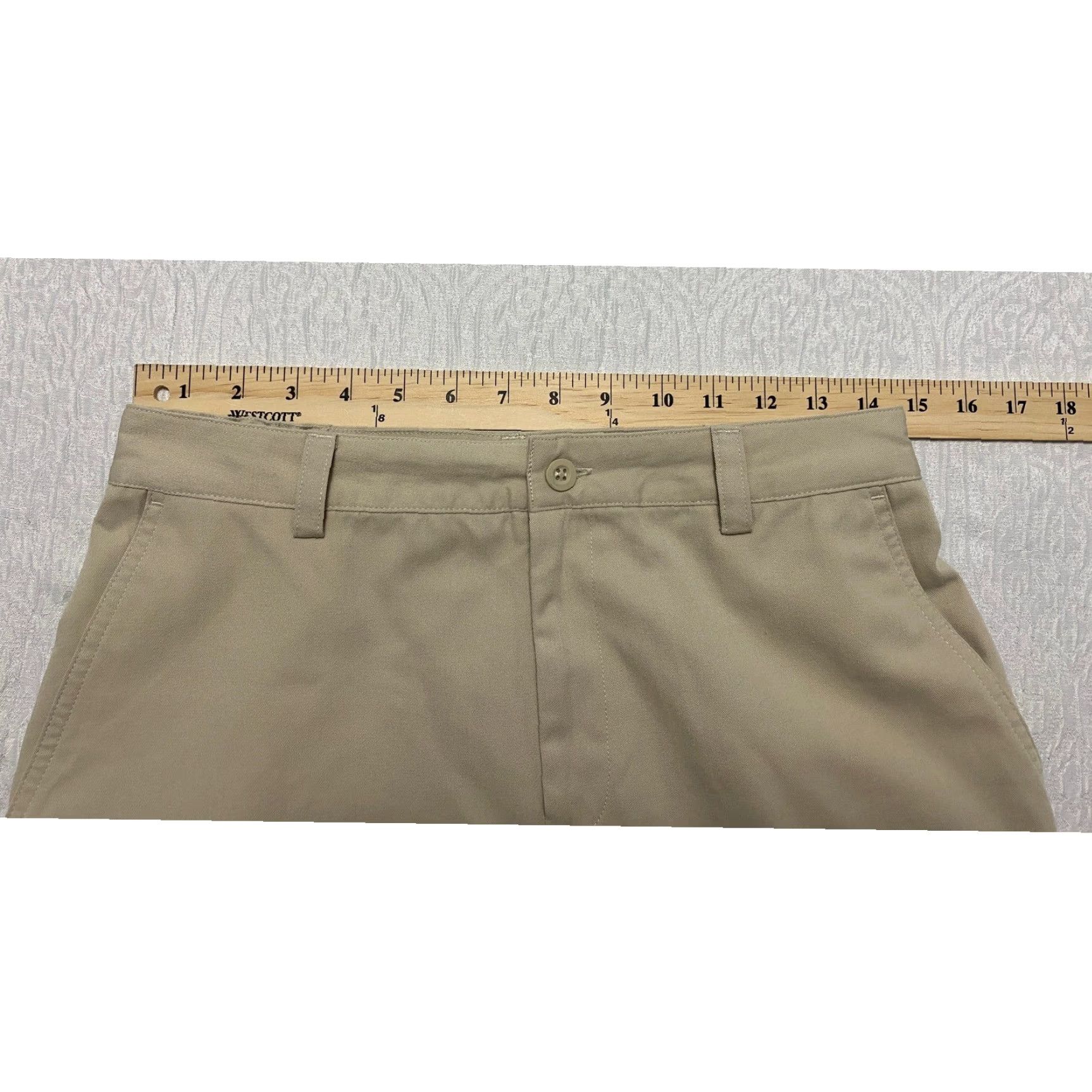 Vintage Studio Works Wide-Leg Capri Pants Women's Beige 8 Casual Relaxed Fit Twill Pockets Elastic Waist Lightweight Baggy Size 30" / US 8 / IT 44 - 6 Thumbnail