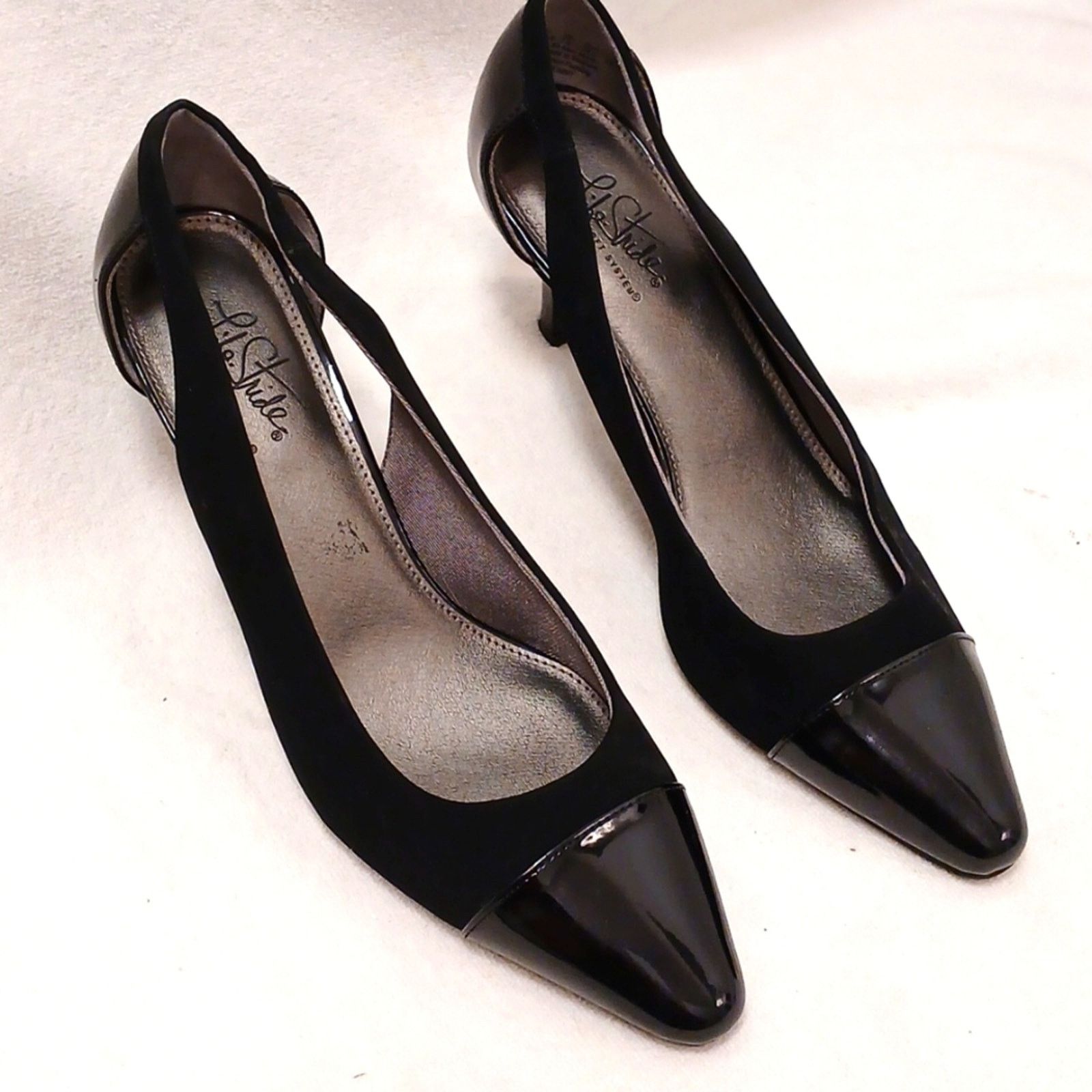 Other Life Stride Soft System Pumps Sz 9.5 BLACK Peekaboo Comfort Size US 9.5 / IT 39.5 - 8 Thumbnail