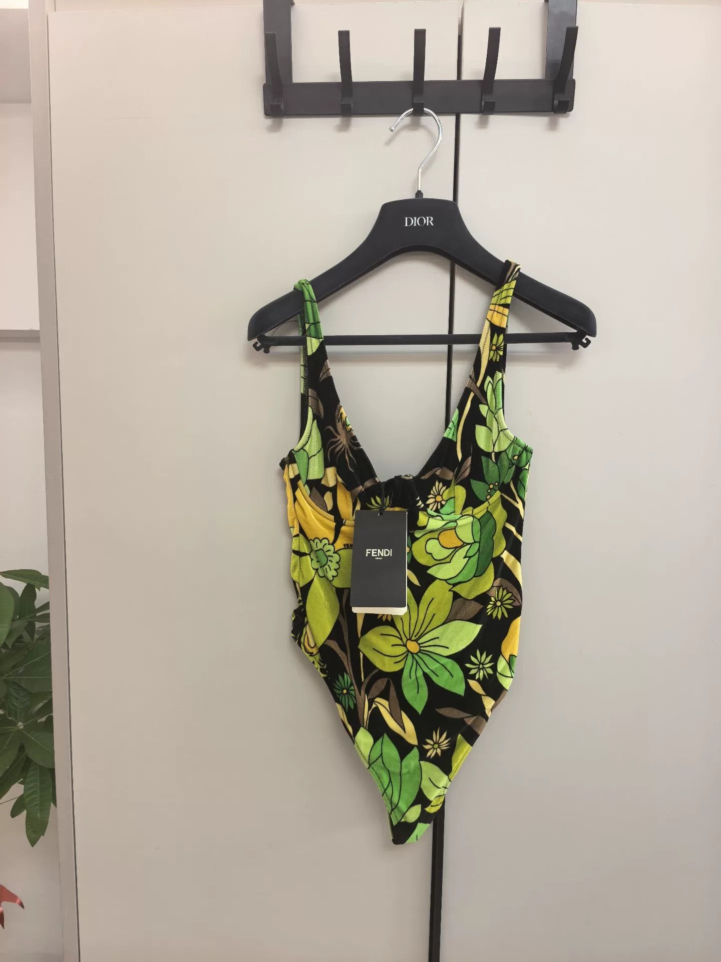 Fendi FENDI Floral Velvet Women's Swimsuit Size S / US 4 / IT 40 - 1 Thumbnail