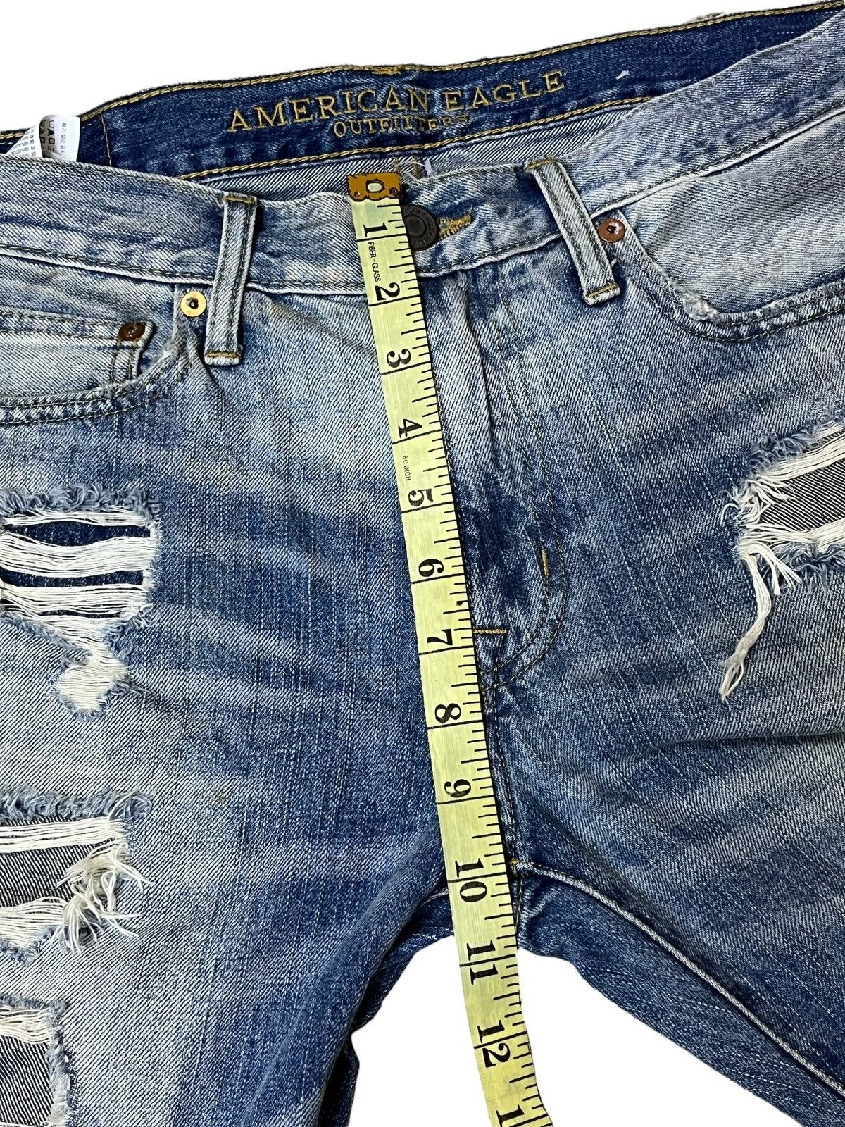 American Eagle Outfitters AMERICAN EAGLE OUTFITTERS SLIM FIT DISTRESSED STYLE DENIM Size US 33 - 9 Thumbnail