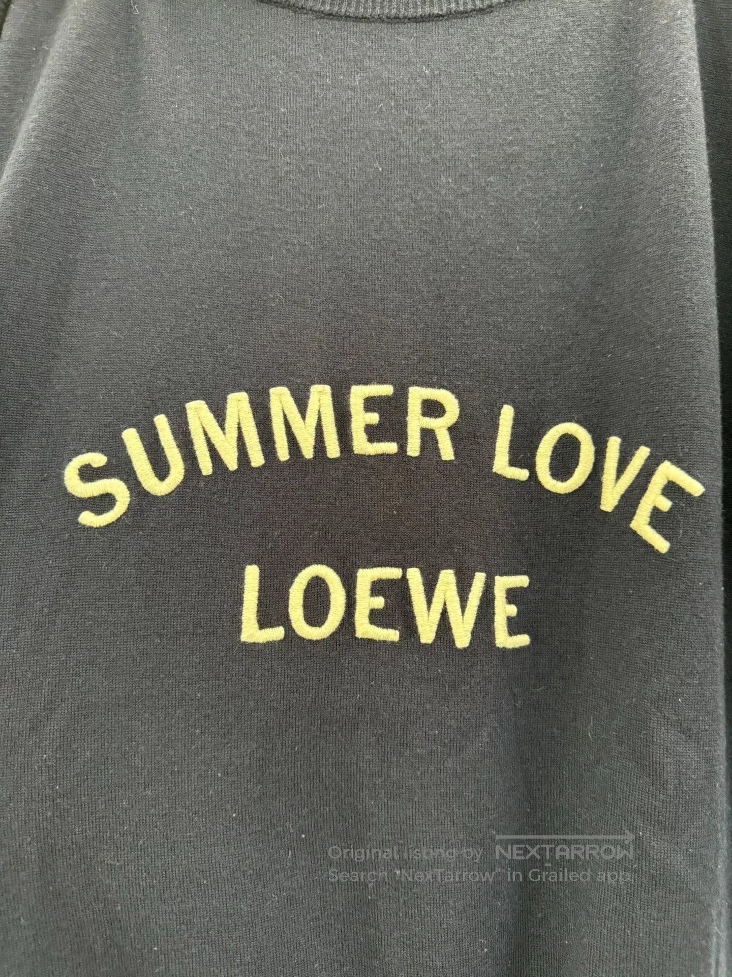 Loewe Loewe Navy Gold Button Logo Sweater. Size S / US 4 / IT 40 - 4 Thumbnail