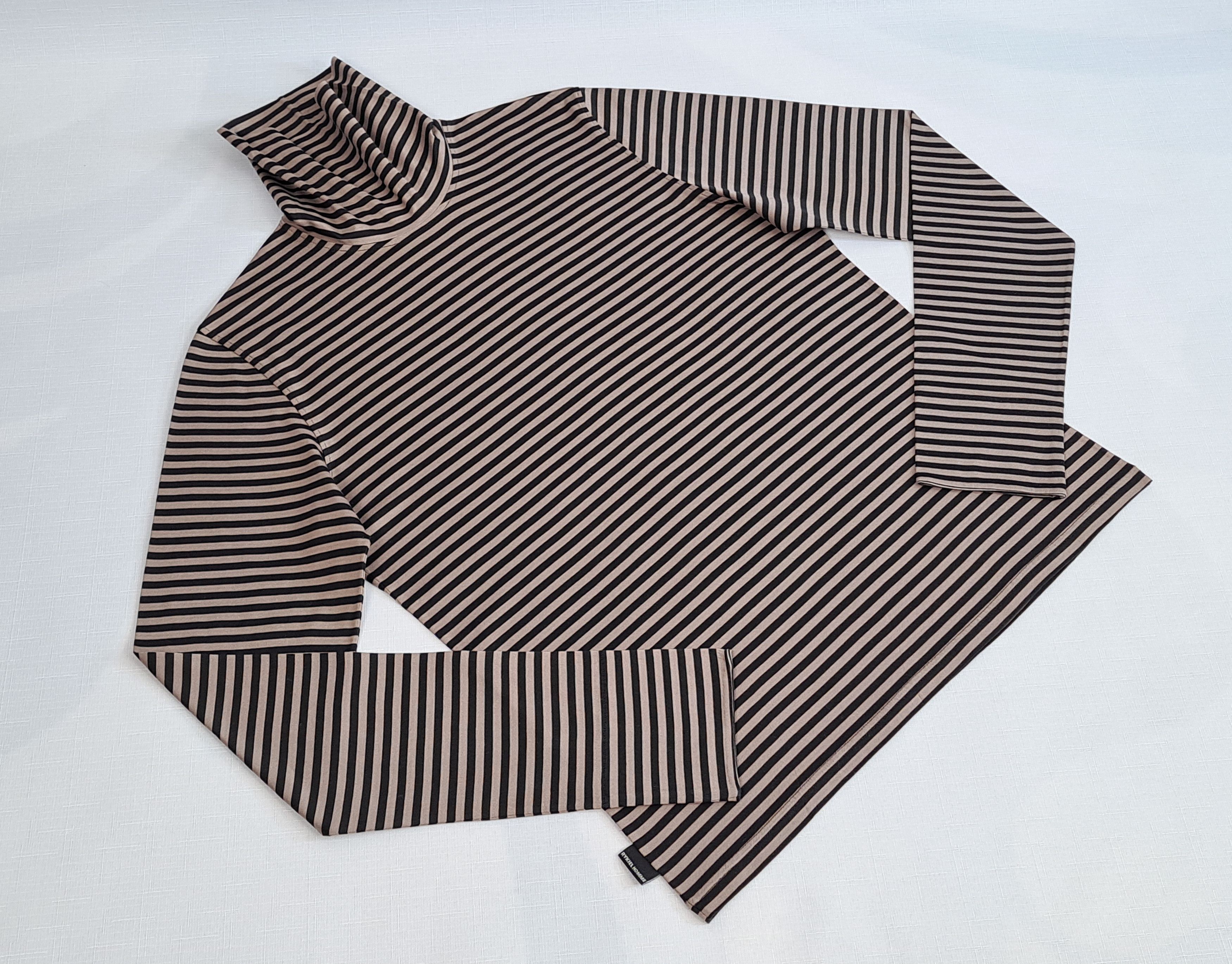 Sonia Rykiel Rykiel Homme striped long sleeve turtleneck. Size XXL / US 16-18 / IT 52-54 - 2 Thumbnail