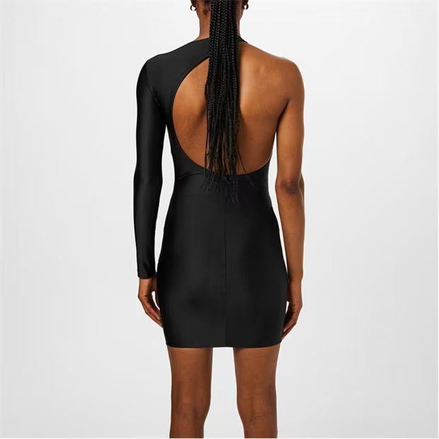 Balenciaga o1g2r1mq0924 Open Back Mini Dress in Black Size M / US 6-8 / IT 42-44 - 5 Thumbnail