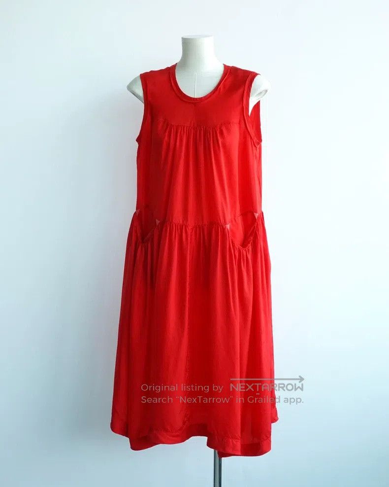 Comme des Garcons Comme Des Garcons Pleated Umbrella Hem Little Red Skirt Size S / US 4 / IT 40 - 4 Thumbnail