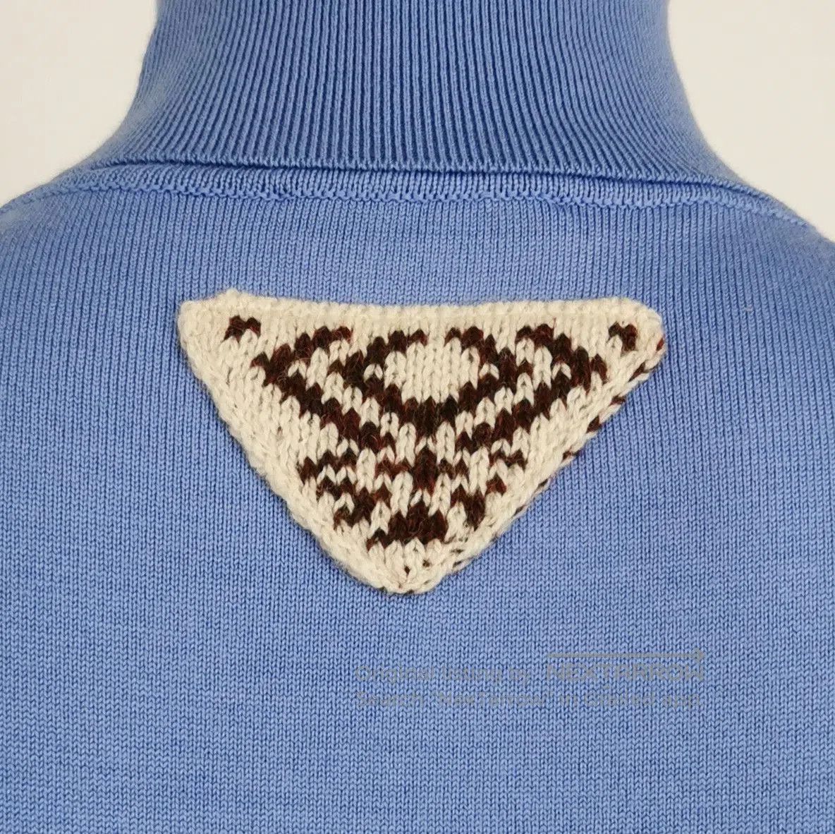 Prada Prada Blue Wool Blend Turtleneck Sweater . Size XS / US 0-2 / IT 36-38 - 3 Thumbnail