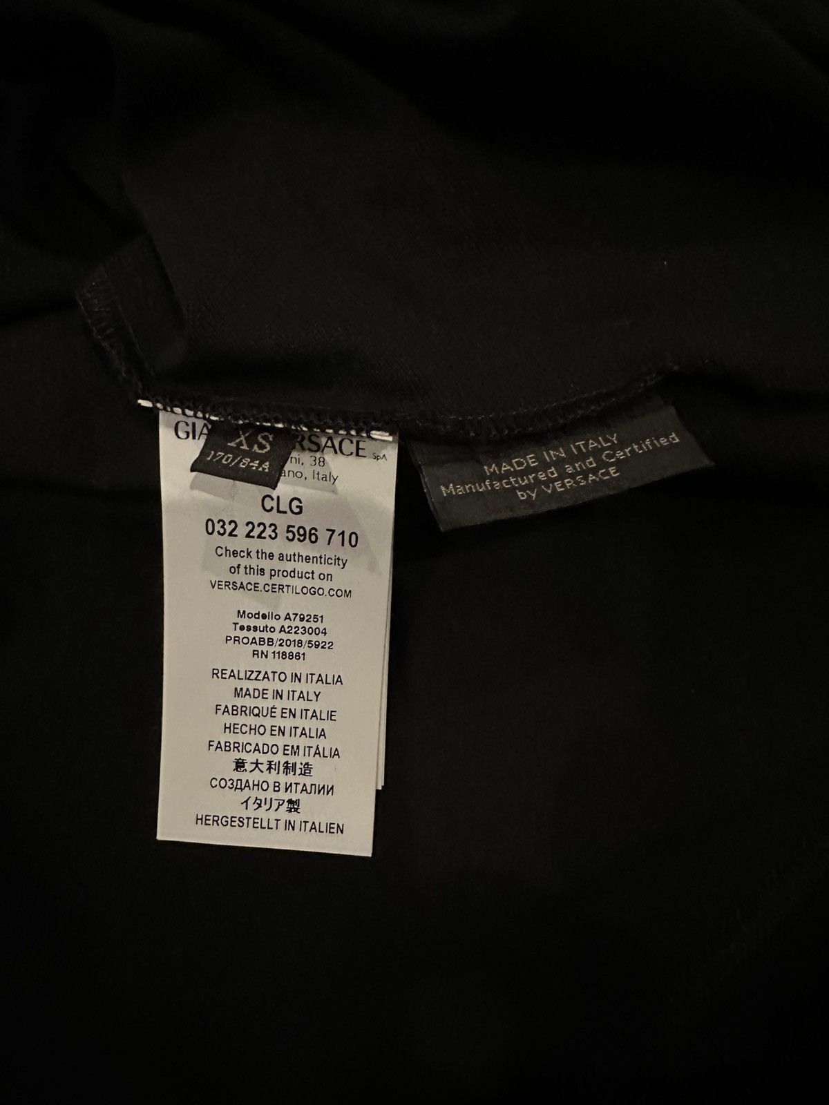Versace Versace Black and Gold Polo Shirt Size US XS / EU 42 / 0 - 4 Thumbnail