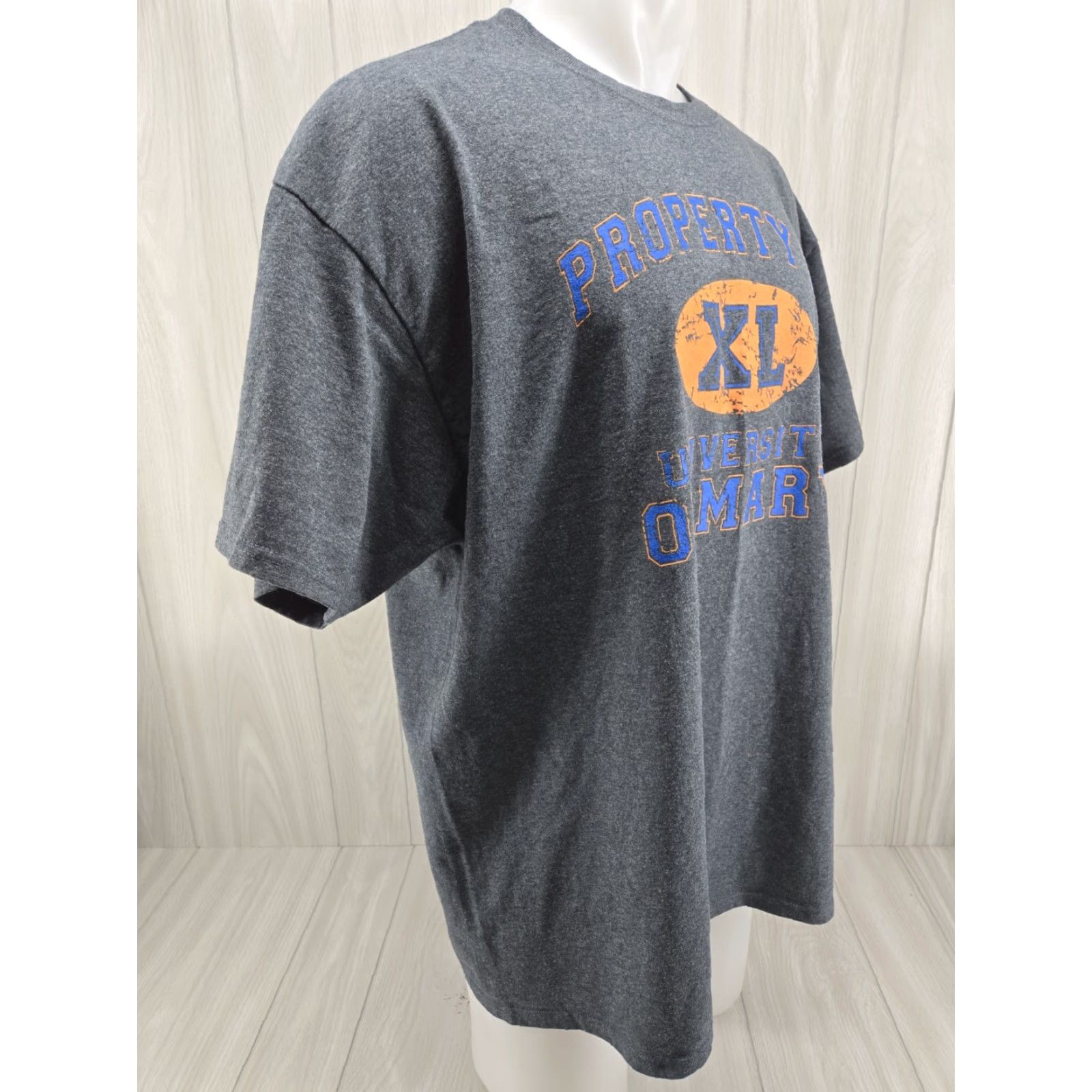 Gildan University of Mary UMary Marauders Men's Logo T-Shirt Gray 2XL Shirt Short Sleeve Logo 90s/2000s Theme Mens Size US XXL / EU 58 / 5 - 6 Thumbnail