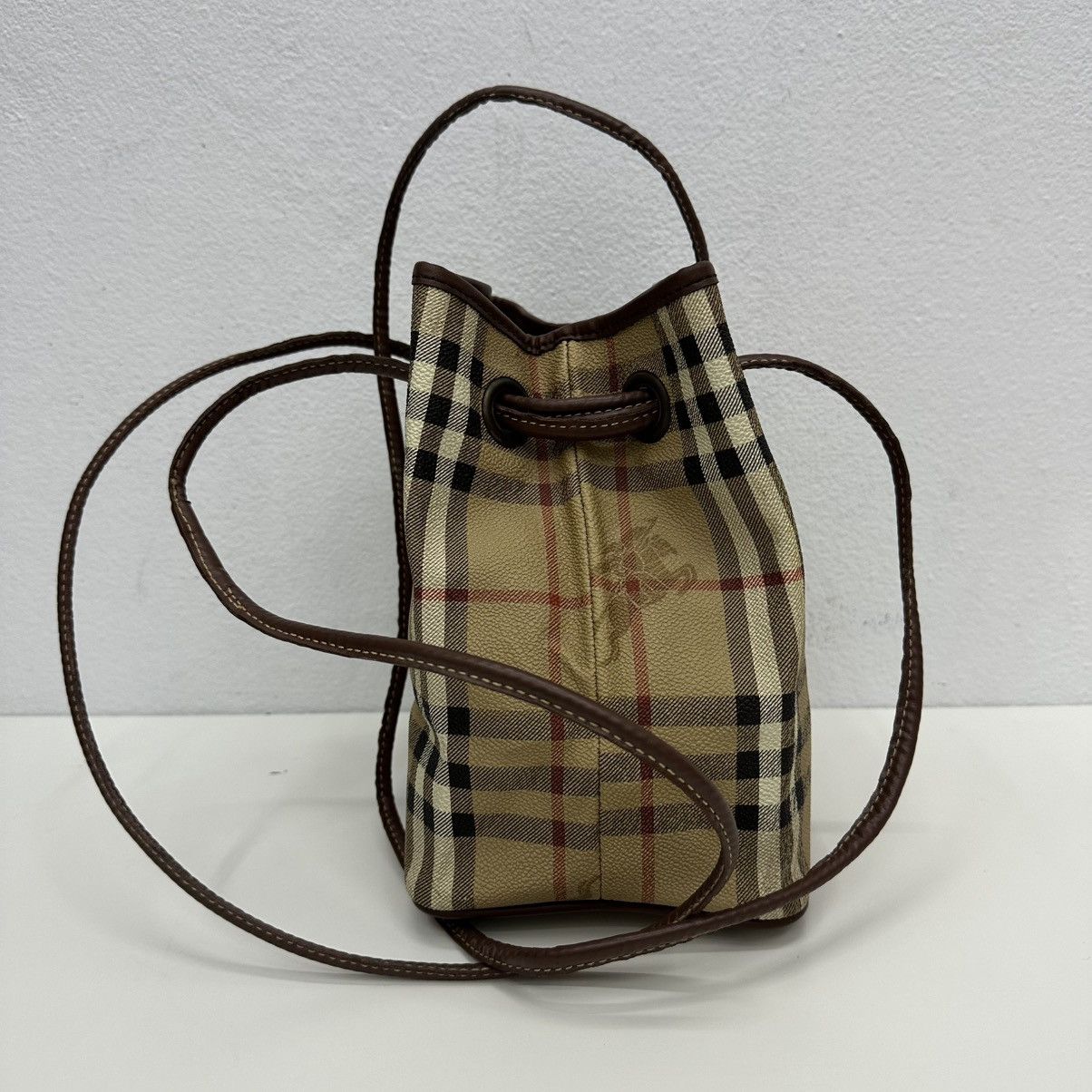 Burberry ‼️YES‼️ AUTHENTIC BURBERRYS VINTAGE NOVA CHECK LONG HANDLE BAG Size ONE SIZE - 7 Thumbnail