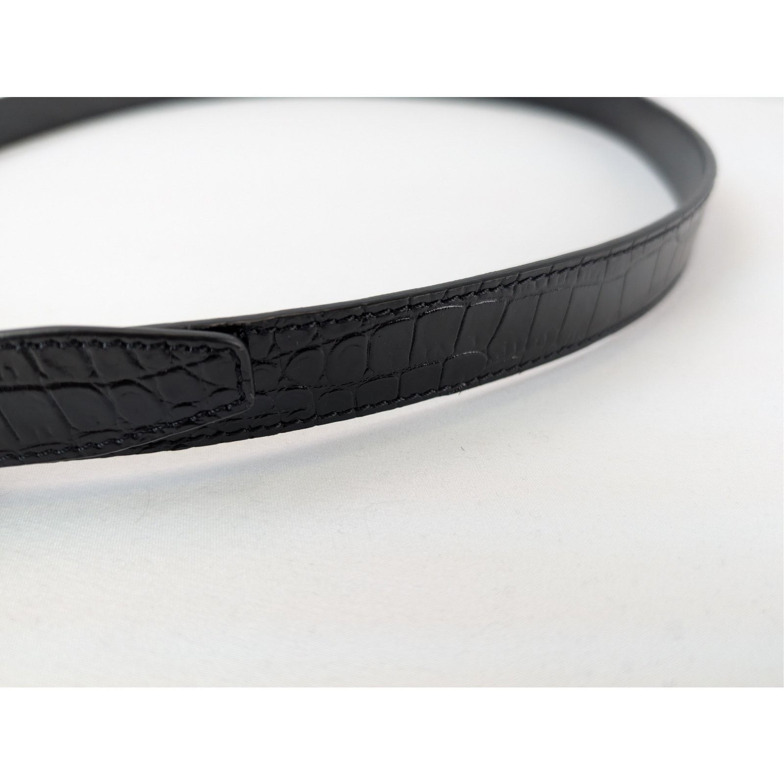 Tom Ford o1rshd1 Size: 95 / crocodile-embossed patent leather belt Size 38 - 5 Thumbnail