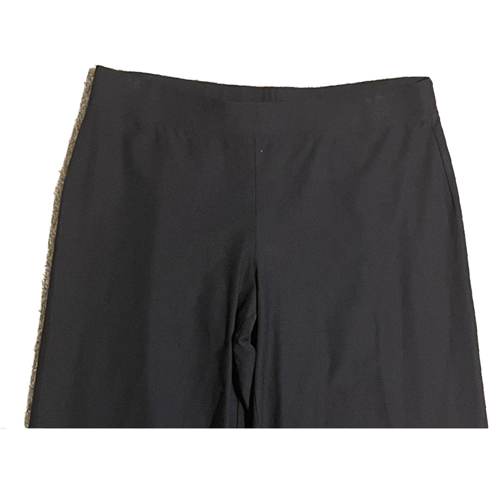 Eileen Fisher EILEEN FISHER Pants - Pull On Cropped Straight Leg Black 32.5" Inseam Viscose Stretch Women's Large Casual Business Size 36" / US 14 / IT 50 - 2 Thumbnail