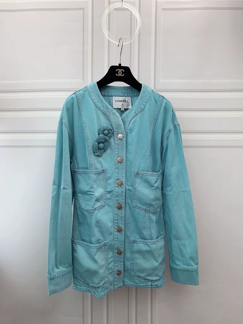 Chanel Chanel Blue denim jacket Size XS / US 0-2 / IT 36-38 - 1 Thumbnail