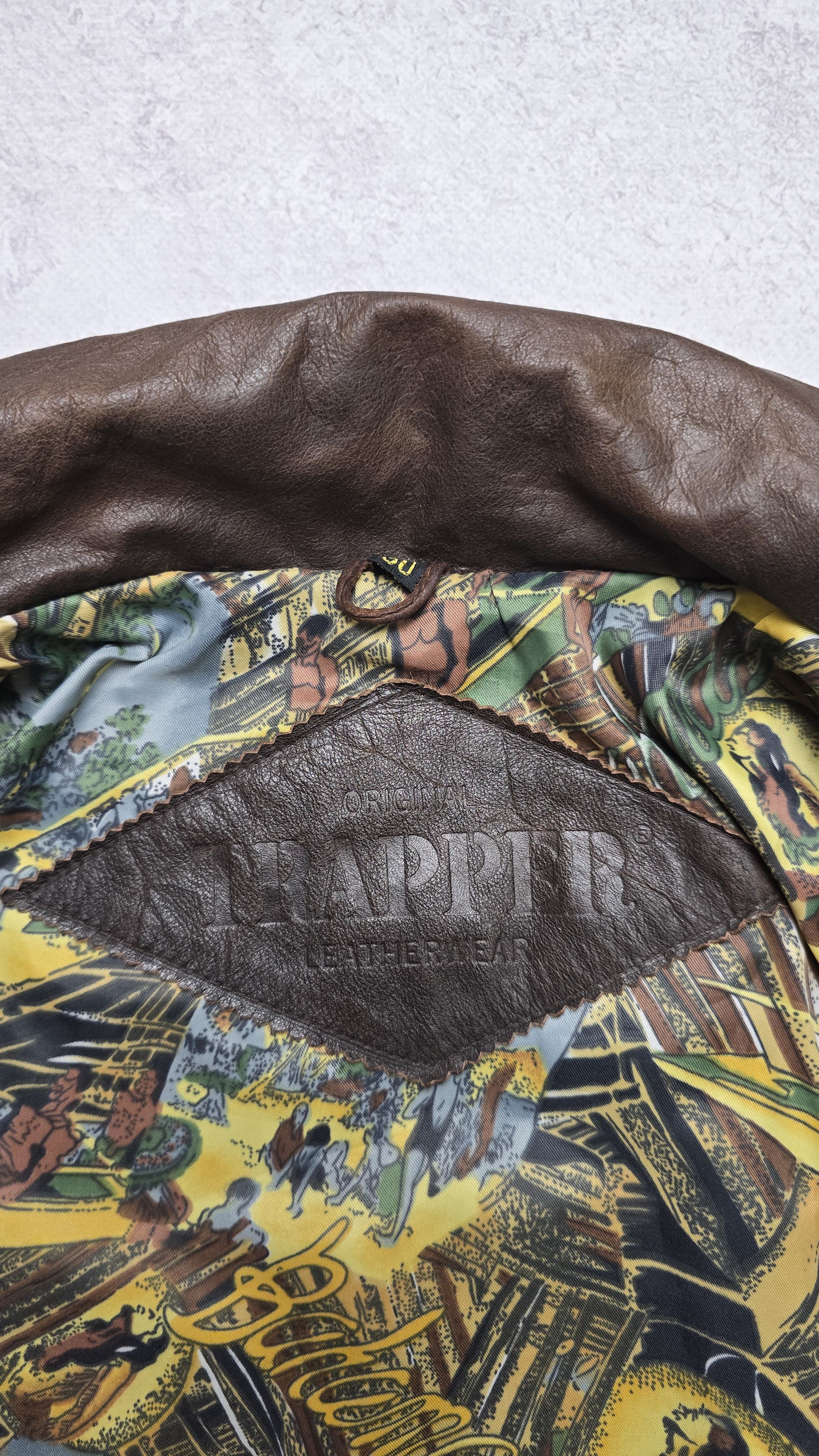 Chevignon VTG Leather Bomber Jacket Brown Bahamas Lining Aviator Heavy Size US L / EU 52-54 / 3 - 19 Thumbnail