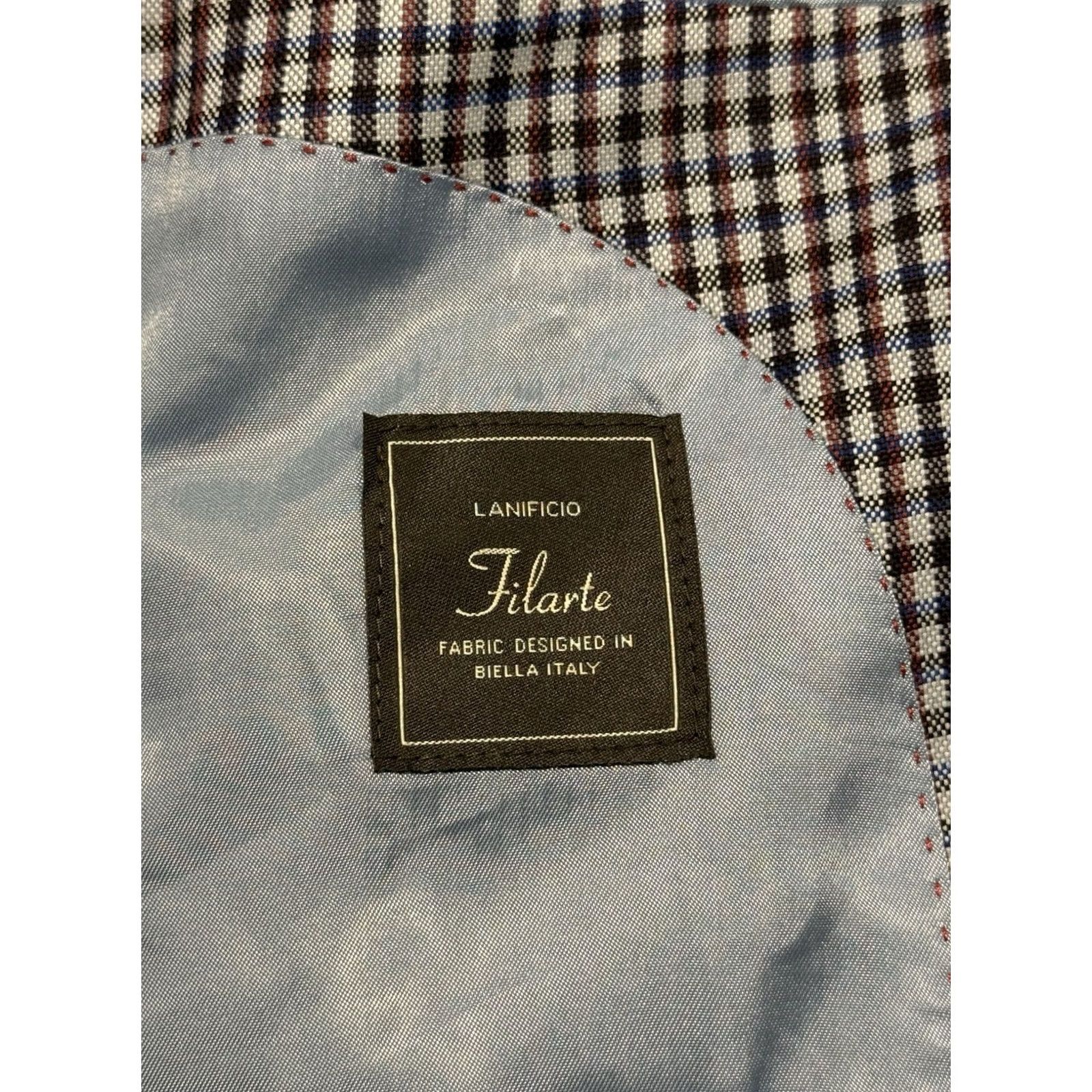Vintage VINTAGE NWT Roberto Rosso Modena Sport Coat Mens 42L Plaid Wool Blend Lanificio Jacket Size US XS / EU 42 / 0 - 5 Thumbnail