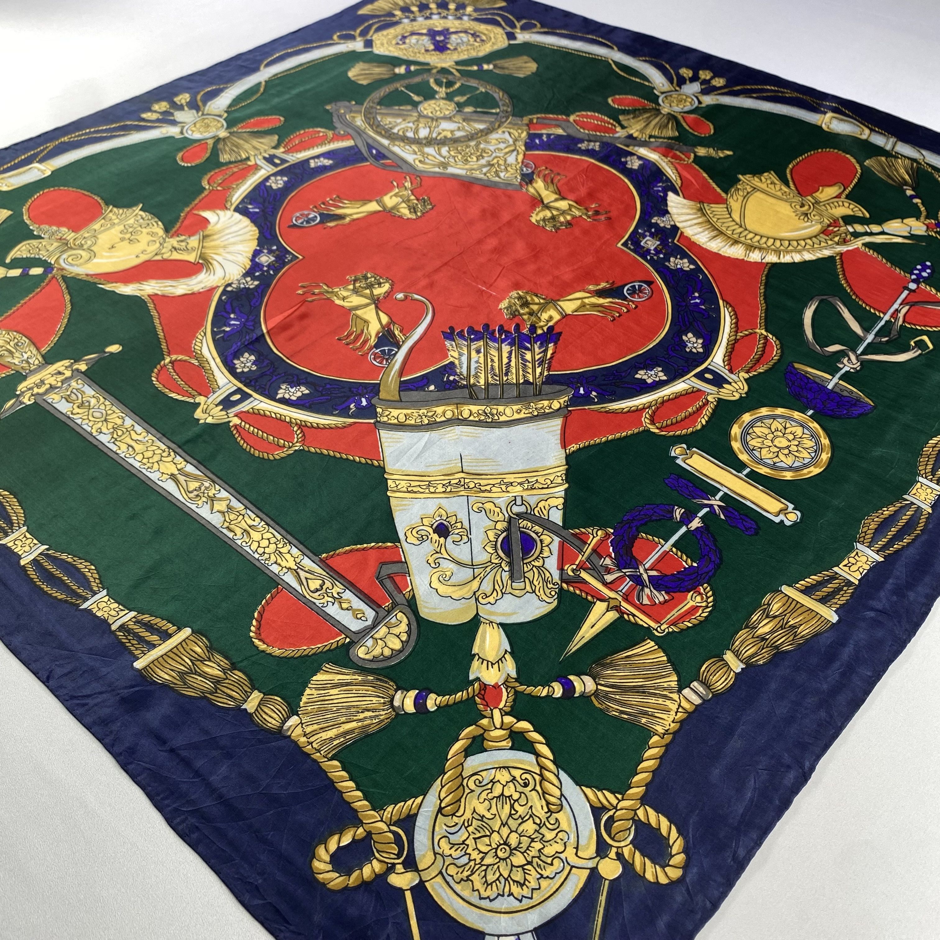 Japanese Brand × Vintage Vintage Italian Silk Scarf Hand Rolled SS047 Size ONE SIZE - 3 Thumbnail