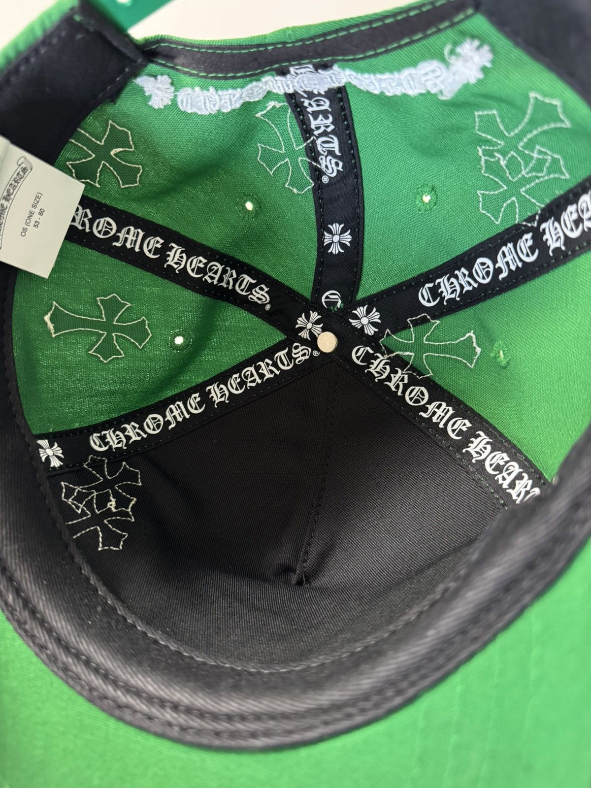 Chrome Hearts Chrome Hearts Green Cross Patch Hat Size ONE SIZE - 7 Thumbnail