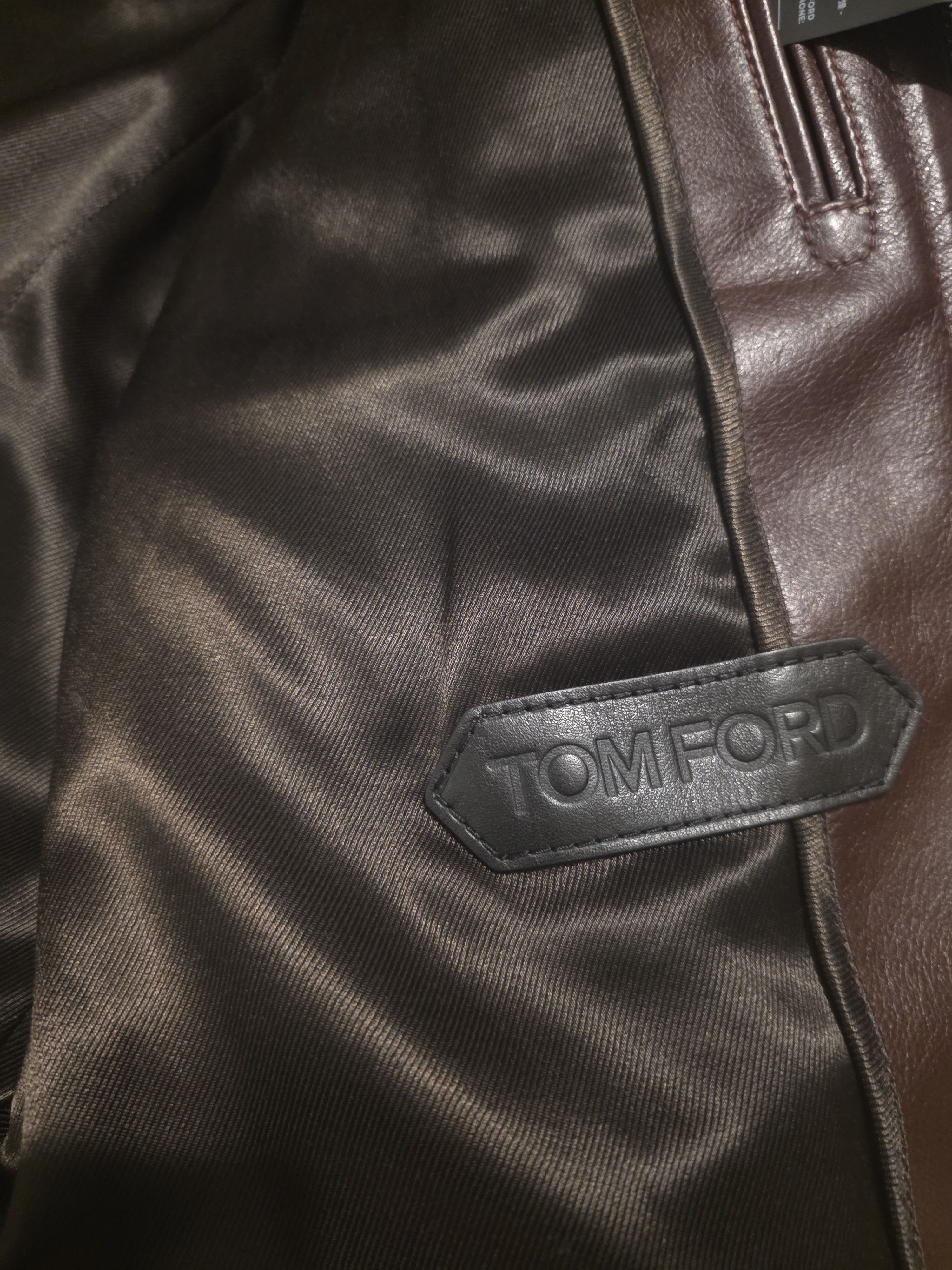 Tom Ford Tom ford red leather jacket Size US S / EU 44-46 / 1 - 9 Thumbnail