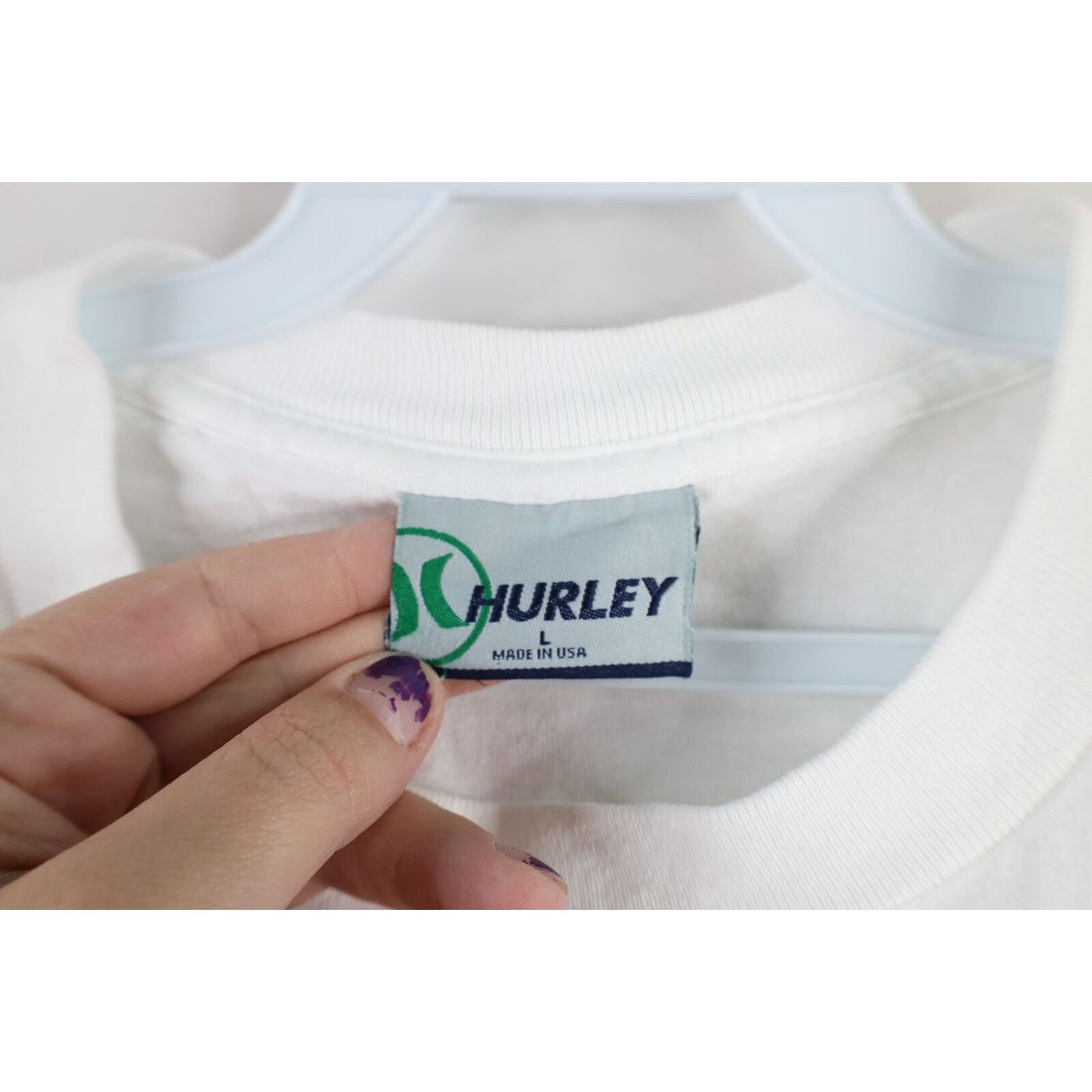 Hurley Vintage 90s Hurley Spell Out Surfing Long Sleeve T-Shirt Size US L / EU 52-54 / 3 - 8 Thumbnail