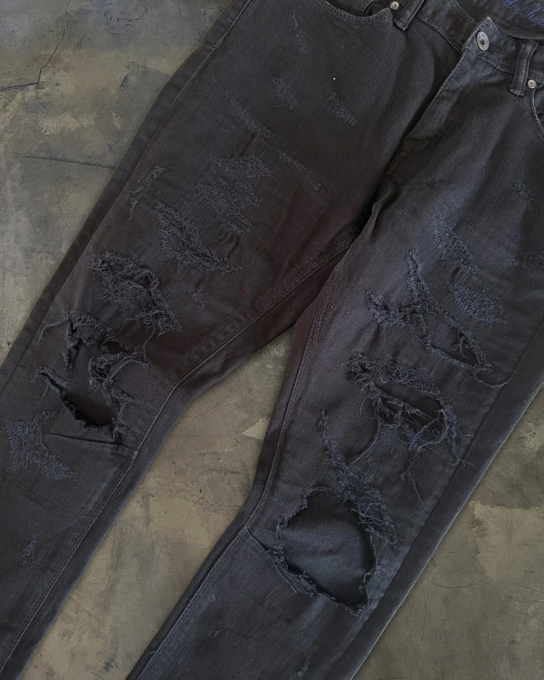 GOSTAR DE FUGA GOSTAR DE FUGA DISTRESSED SKINNY DENIM Size US 28 / EU 44 - 3 Thumbnail