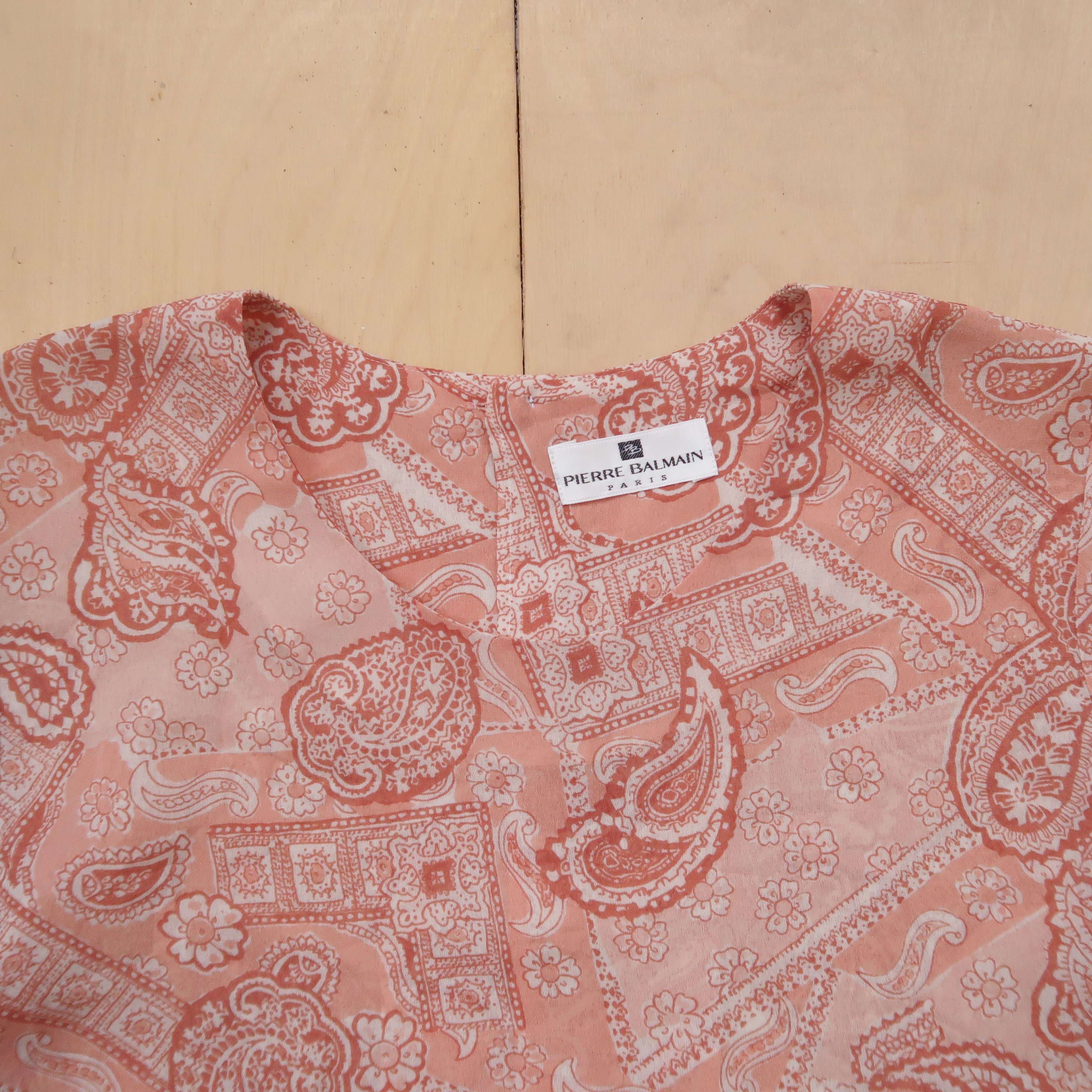 Balmain SS11 Pierre Balmain Kerchief Blouse Shirt Size M / US 6-8 / IT 42-44 - 3 Thumbnail