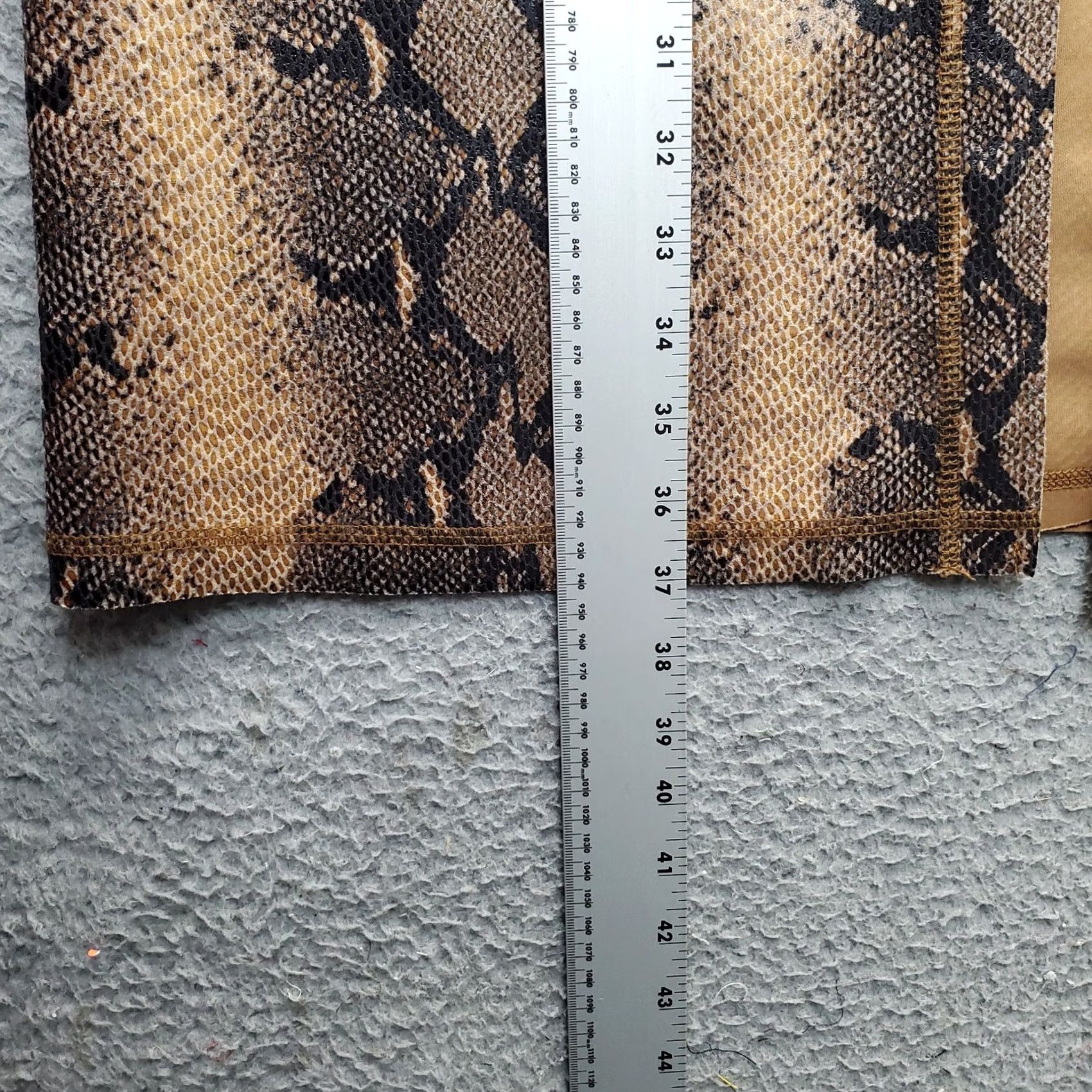 Vintage Solitaire Cardigan Womens M Multi Faux Snake Long Sleeve Patch Pocket Open Front Size M / US 6-8 / IT 42-44 - 7 Thumbnail