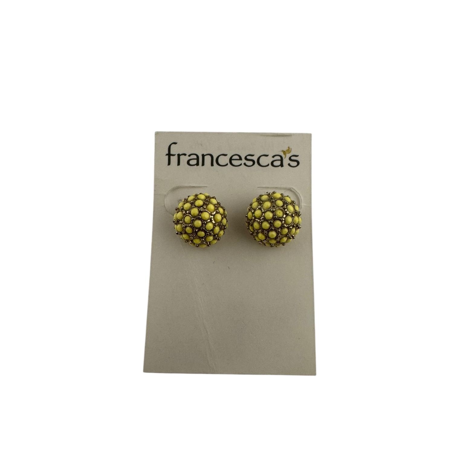 Other Francesca’s Women’s Yellow & Gold Retro 50’s Earrings – NWT Size ONE SIZE - 3 Thumbnail