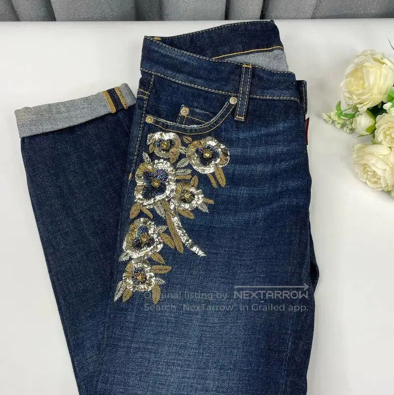 Dsquared2 DSQUARED2 Men's Blue Cotton Casual Pants . Size US 27 - 1 Thumbnail