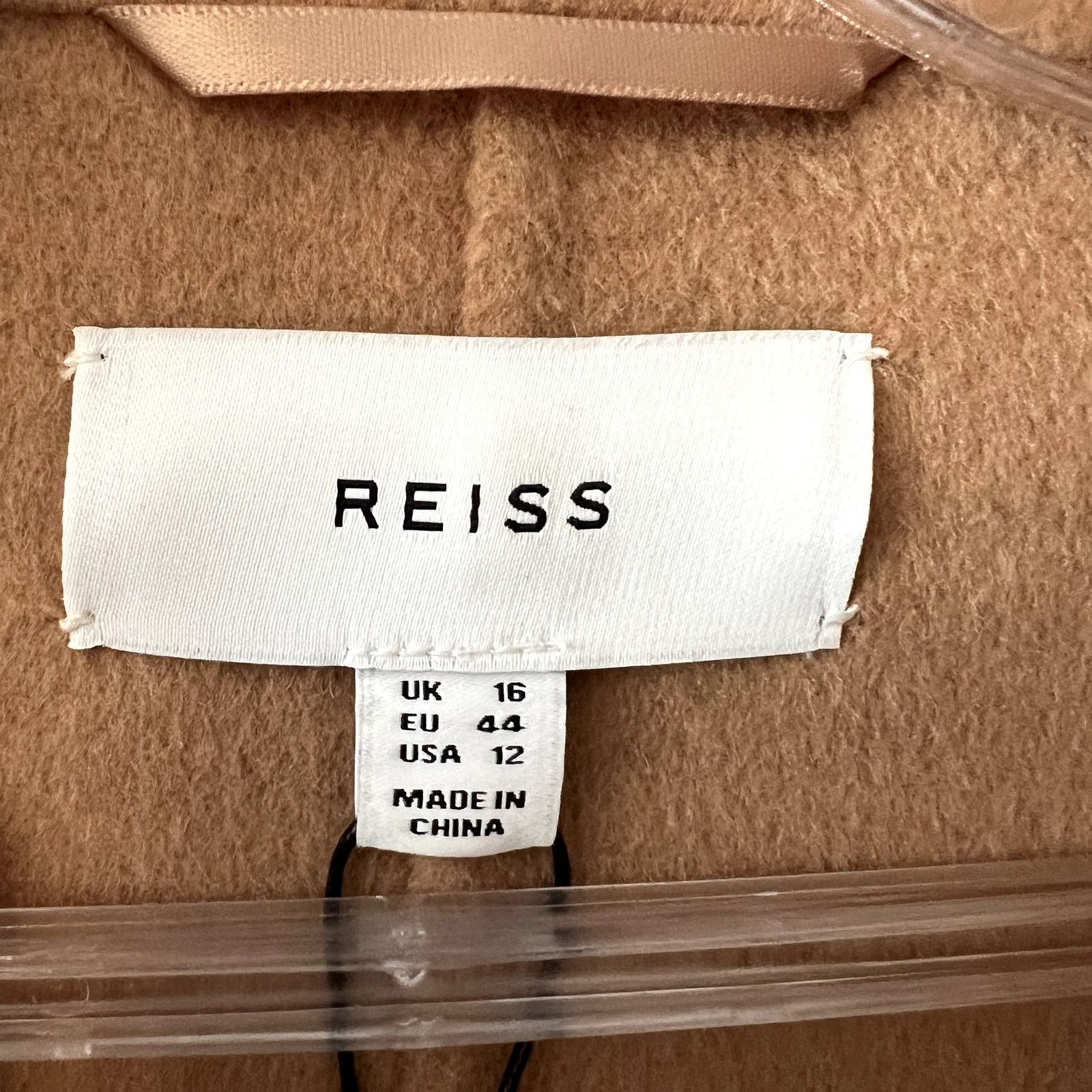 Reiss Reiss Lucia Double-Breasted Wool-Blend Coat in Camel Size XL / US 12-14 / IT 48-50 - 7 Thumbnail