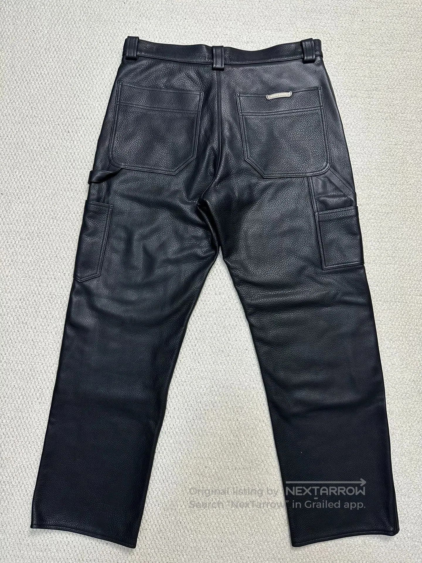 Chrome Hearts Chrome Hearts Leather Double Knee Pants. Size US 34 / EU 50 - 4 Thumbnail
