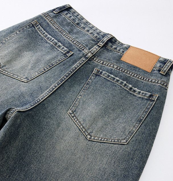 Vintage Men's Retro Washed Loose Straight Leg Oversized Jeans Size US 32 / EU 48 - 5 Thumbnail
