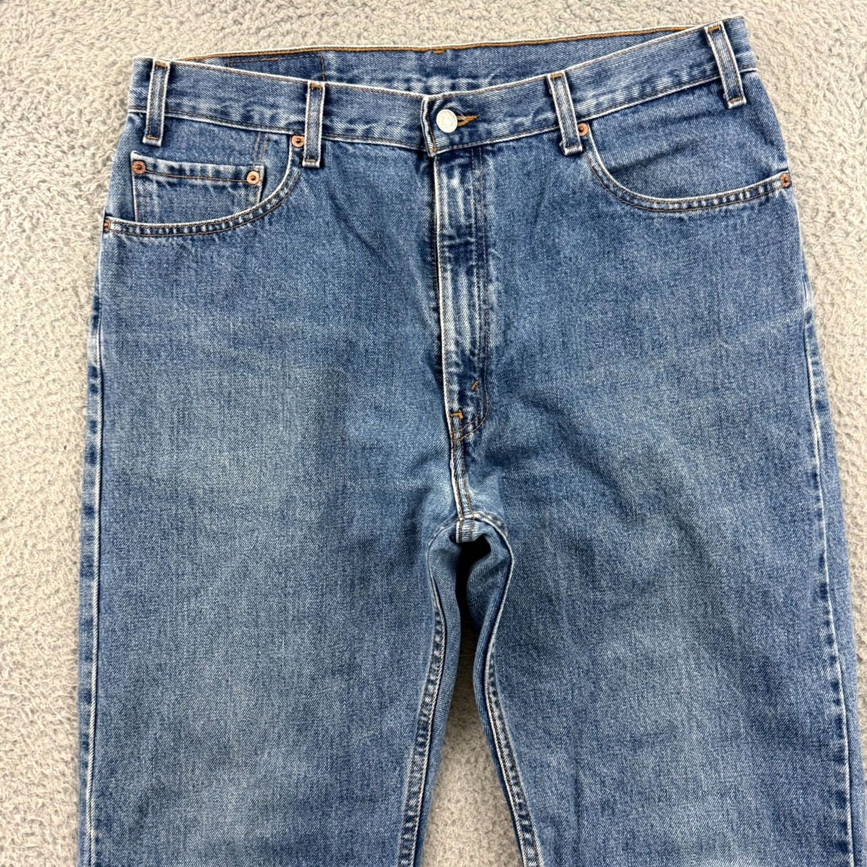Levi's VINTAGE Levis 505 Jeans 36x30 Blue Denim Regular Straight Western Cowboy USA Y2K Size US 36 / EU 52 - 5 Thumbnail