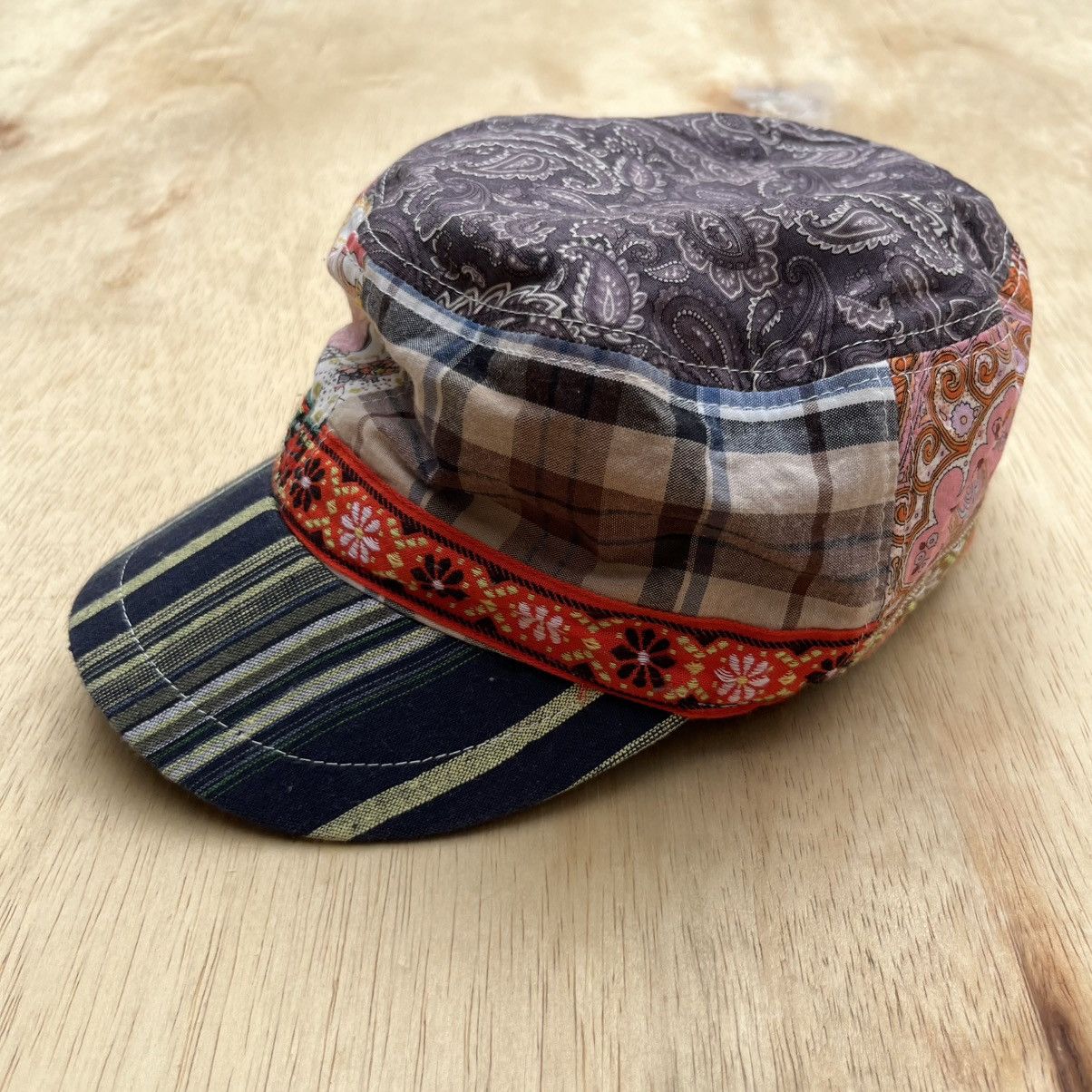 Japanese Brand DIA SOBE PAISLEY PATCWORK VINTAGE PATROL CAP Size ONE SIZE - 3 Thumbnail