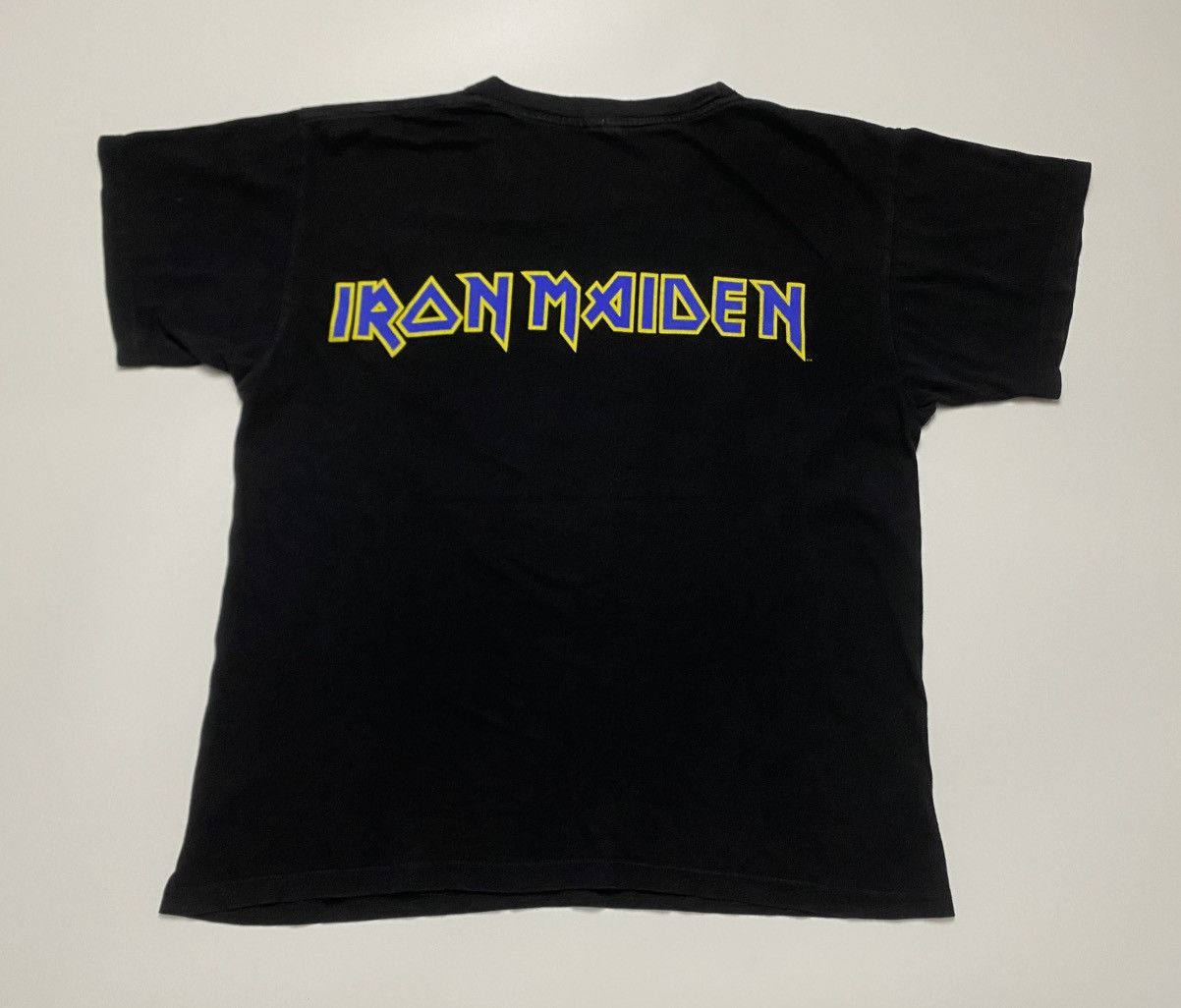 Iron Maiden Rare Vintage Iron Maiden Rock In Rio original album tee Size US L / EU 52-54 / 3 - 3 Thumbnail