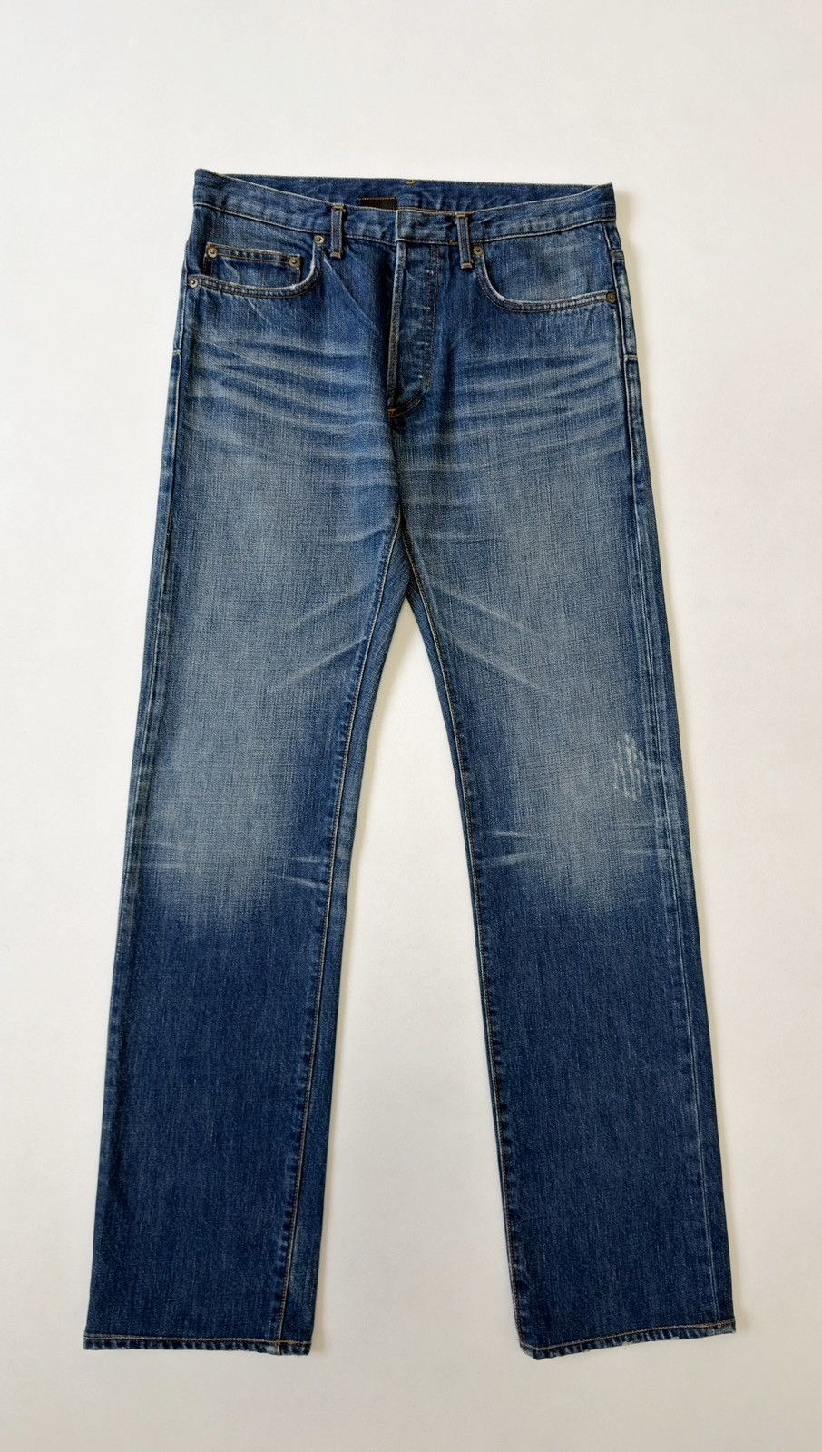 Dior S/S 03 21cm Blue MIJ Clawmark Jeans Size US 30 / EU 46 - 1 Thumbnail