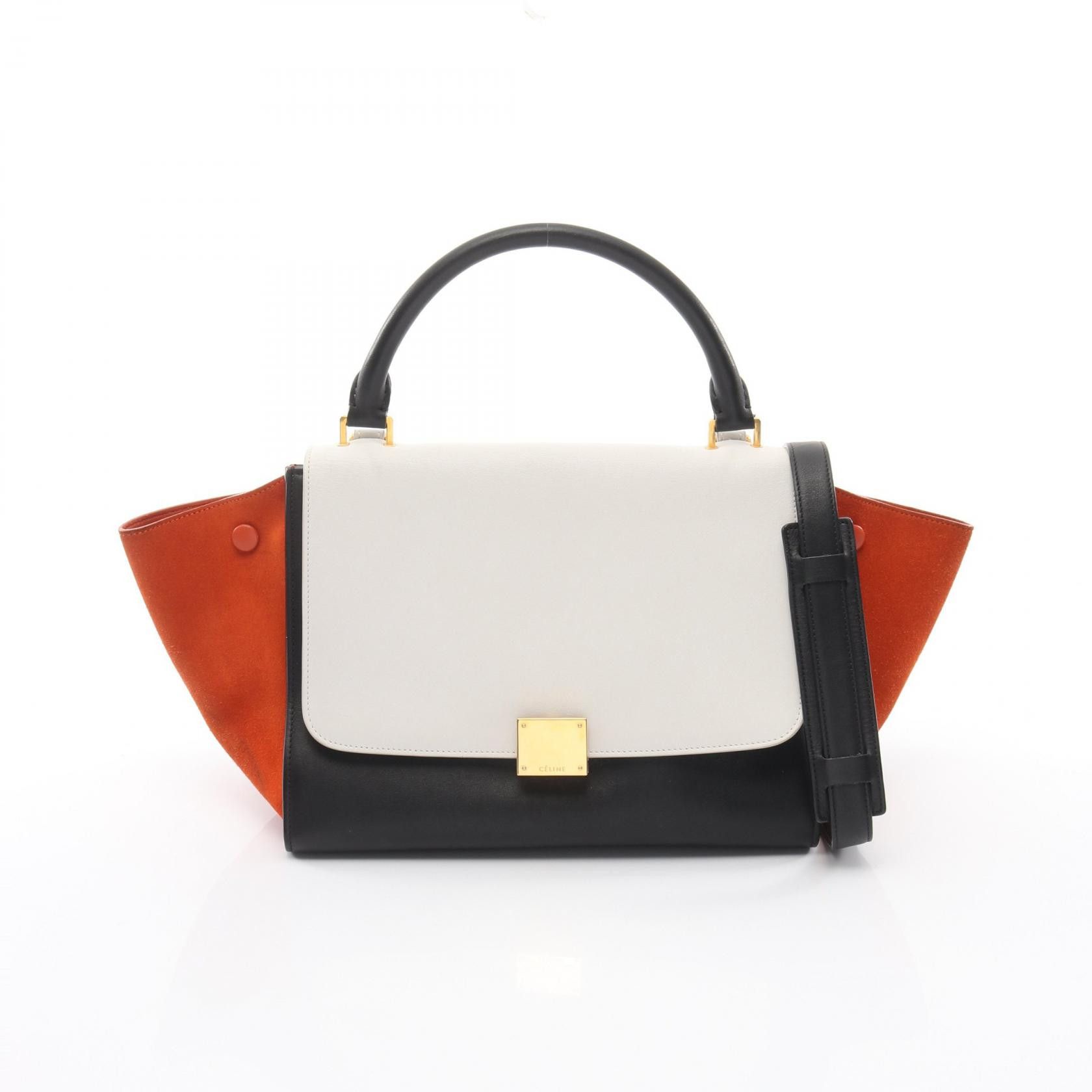 Celine Celine CELINE Trapeze Small leather suede handbag Leather Handbag 174683 DUTY FREE for USA Size ONE SIZE - 1 Thumbnail
