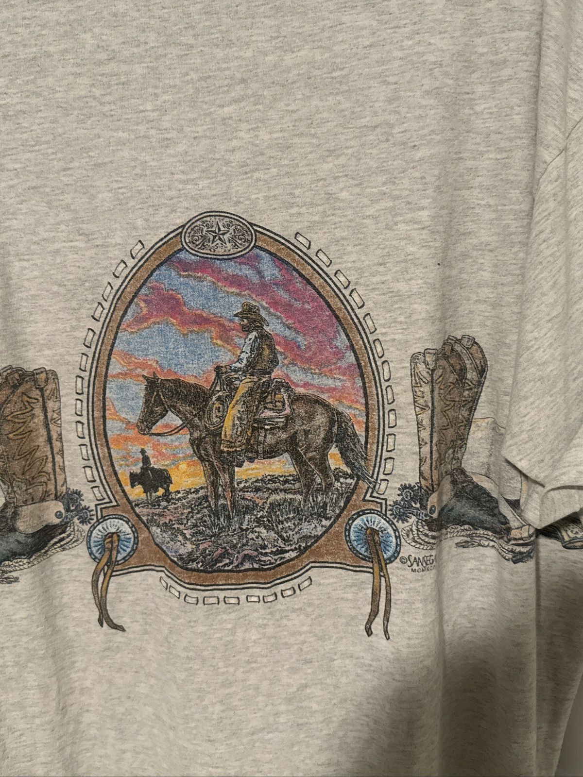 Anvil South dakota cowboy vintage tee Size US XXL / EU 58 / 5 - 3 Thumbnail