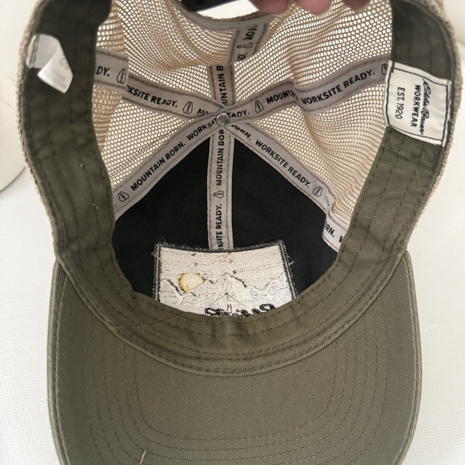 Eddie Bauer Eddie Bauer Work Wear Mountain Mesh Adjustable Trucker Hat Size ONE SIZE - 4 Thumbnail
