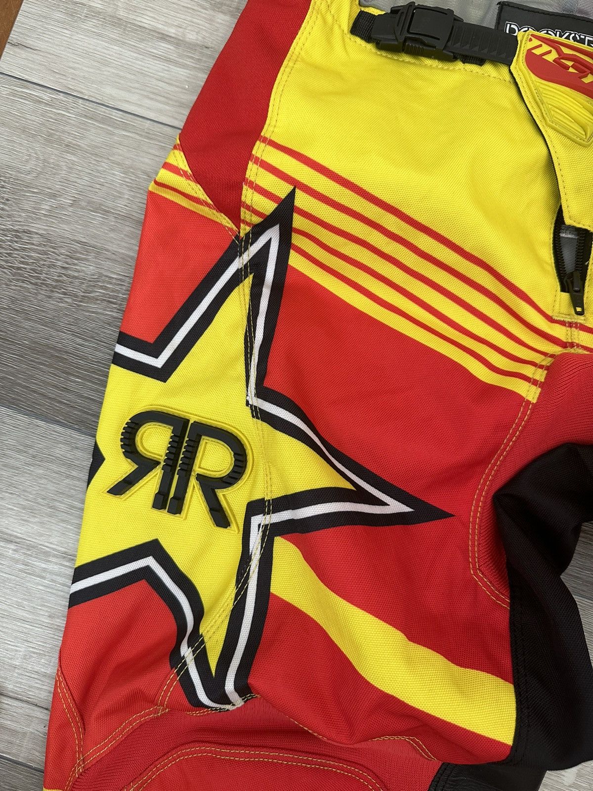 Rockstar Games Rockstar Energy Moto Cross Pants Red + Yellow Sz. 30 Retro Size US 30 / EU 46 - 7 Thumbnail