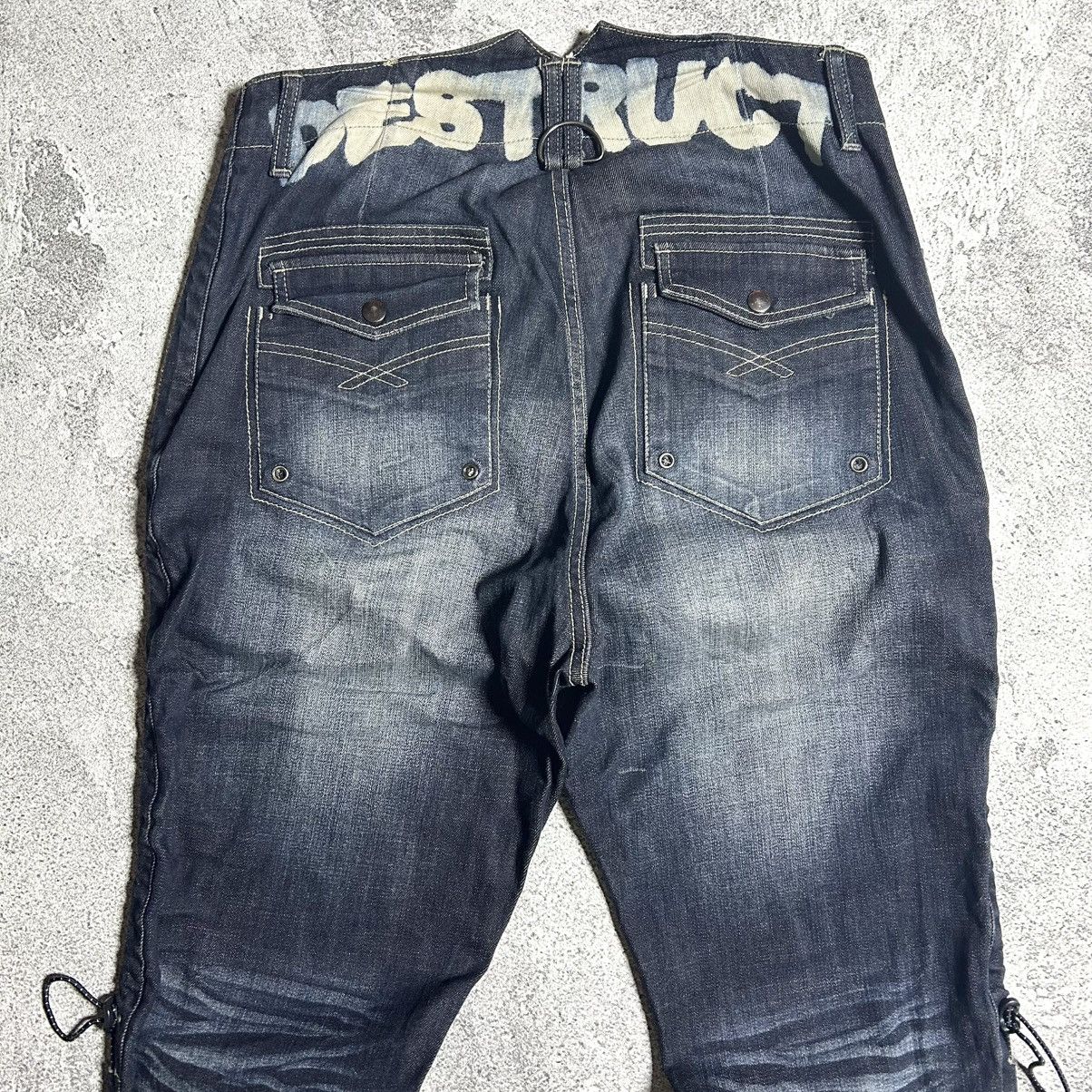 Japanese Brand Vintage Pants Denim PPFM DESTRUCT Strect Material Size US 35 - 22 Thumbnail