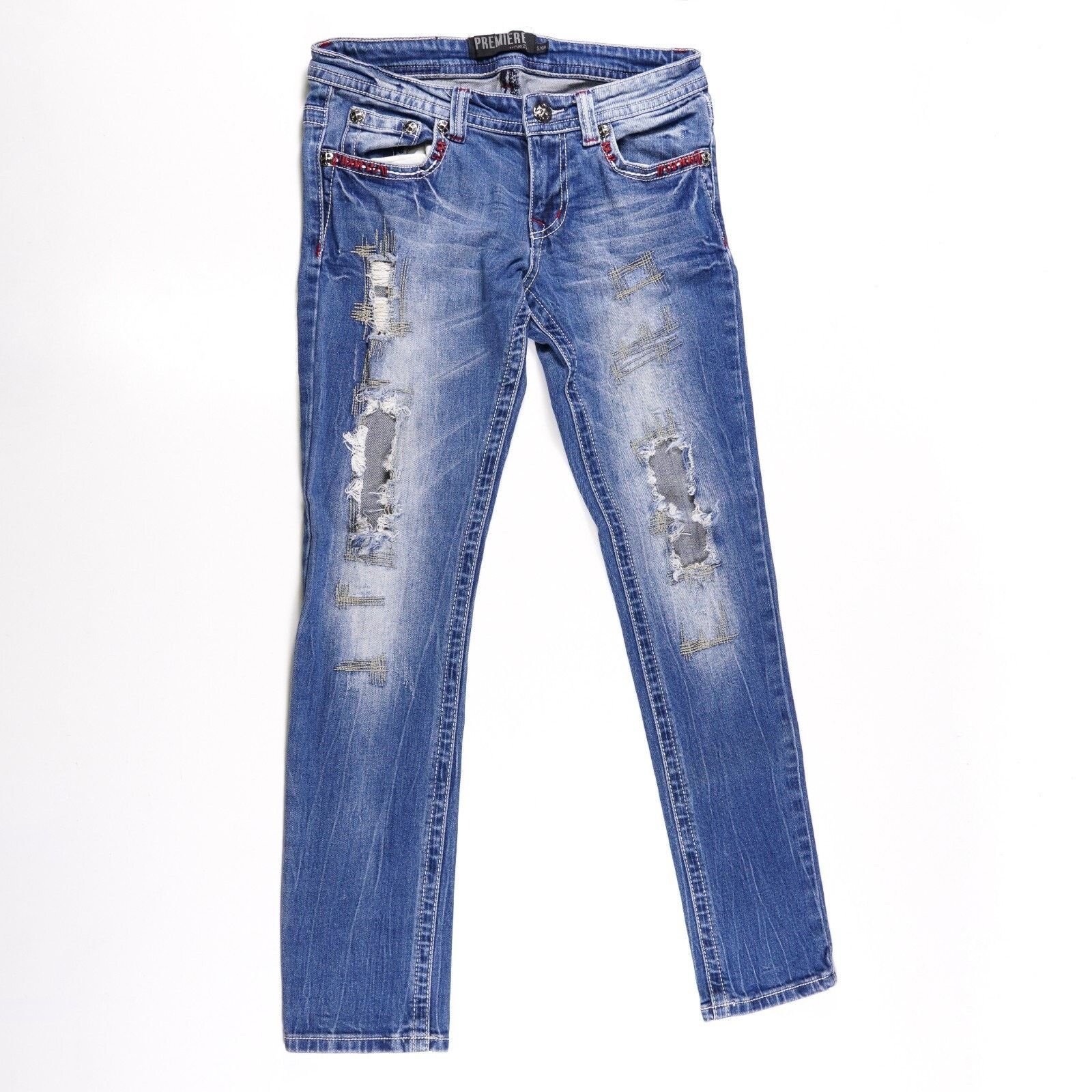 Other Rue 21 Premiere Cotton Denim Slim Skinny Jeans Straight 5/6R Size 29" - 1 Thumbnail