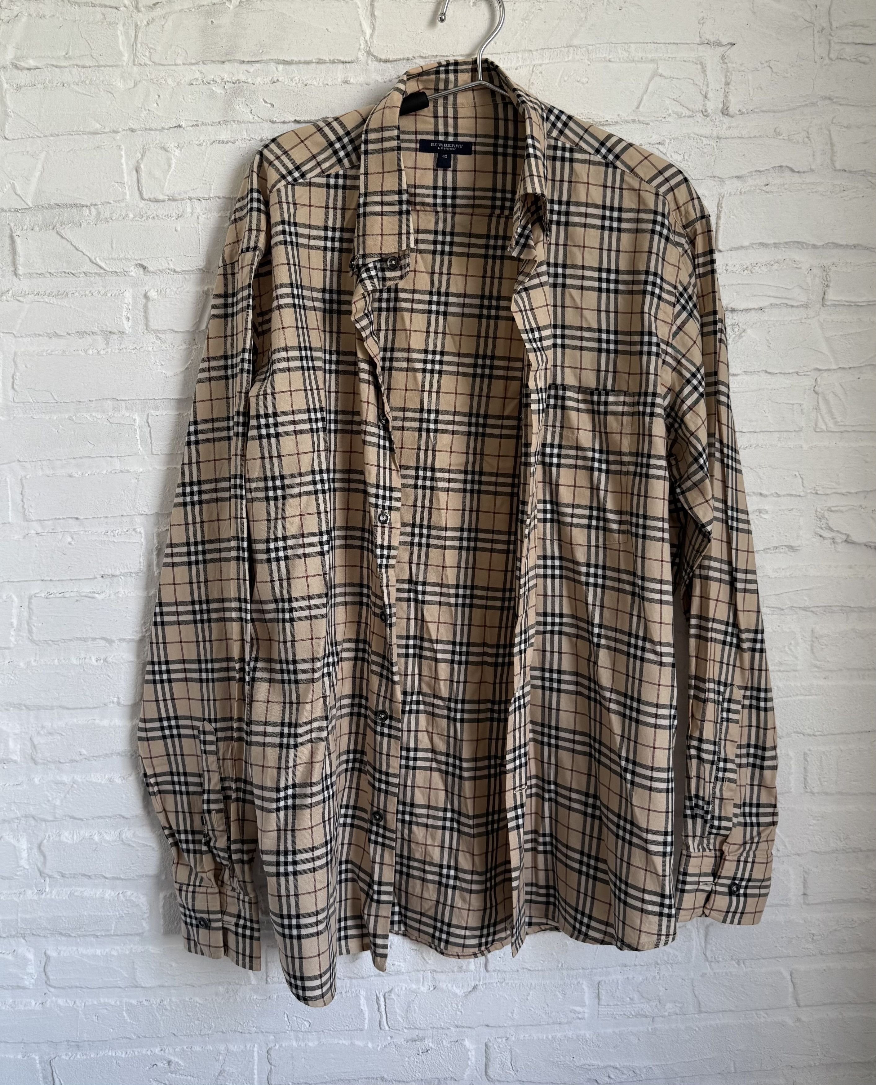 Burberry Vintage Burberry nova check shirt Size US XL / EU 56 / 4 - 2 Thumbnail