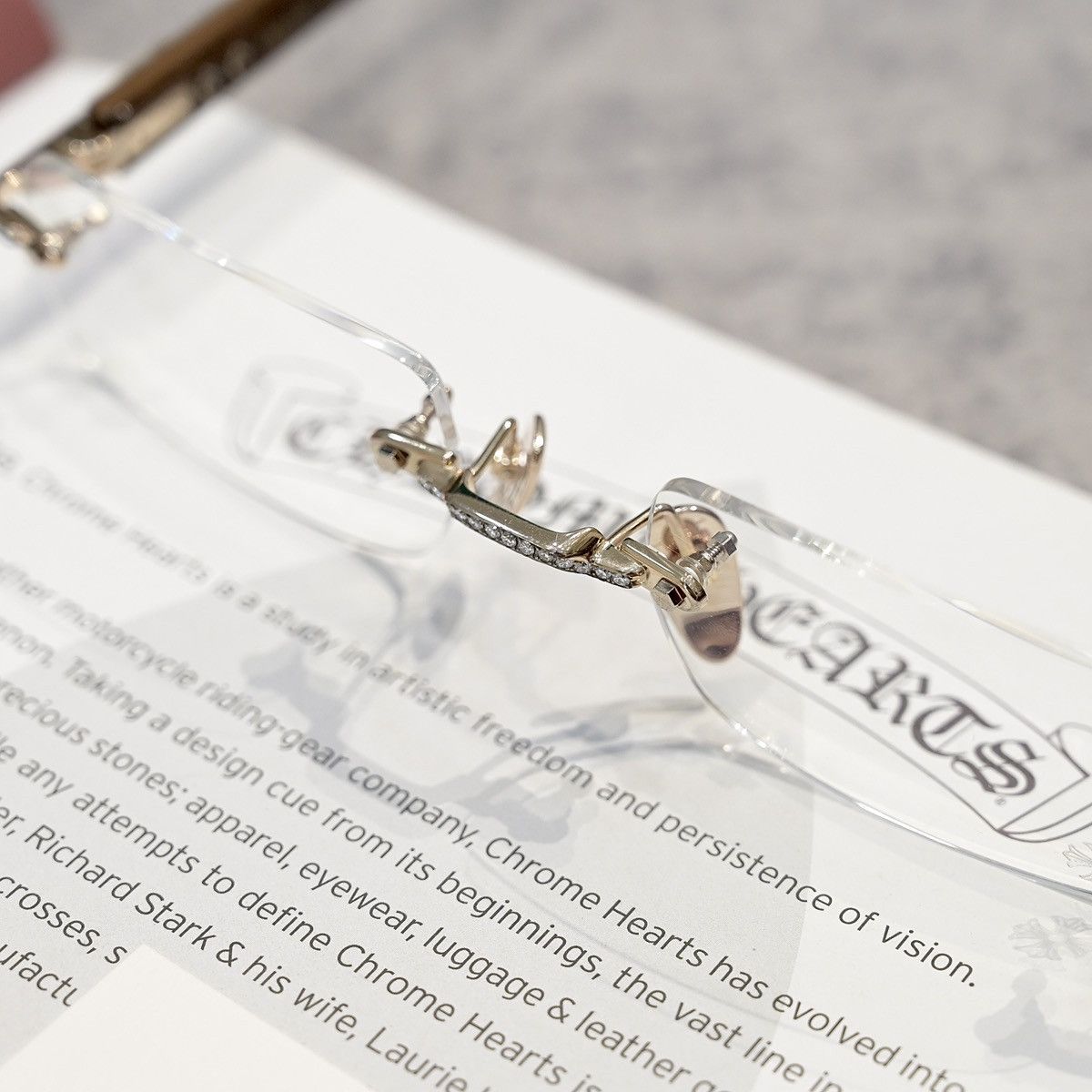 Chrome Hearts CHROME HEARTS DEEP I GP - WEWE - PIANO VARNISH 💎 GLASSES Size ONE SIZE - 4 Thumbnail